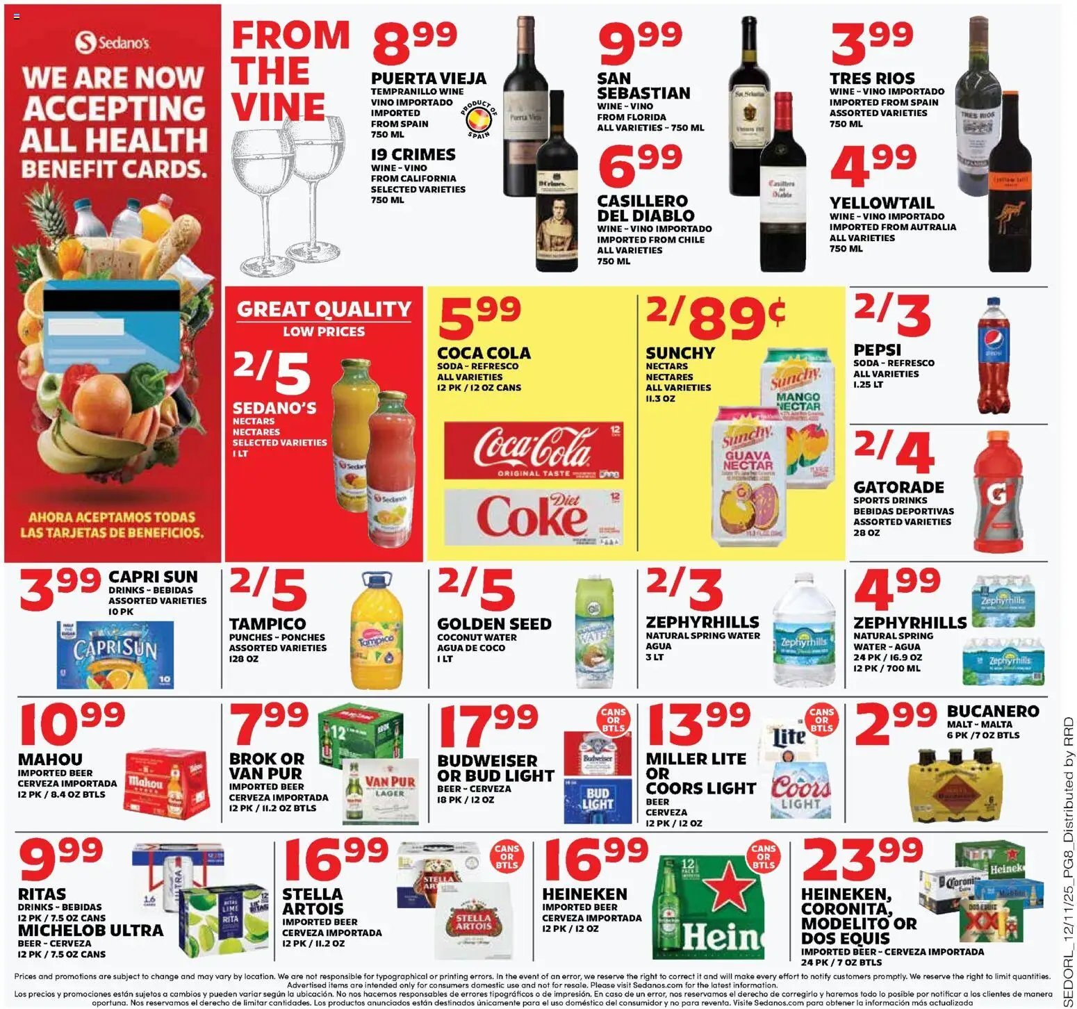 Sedano's offer from 12/10/2025 Weekly Ad