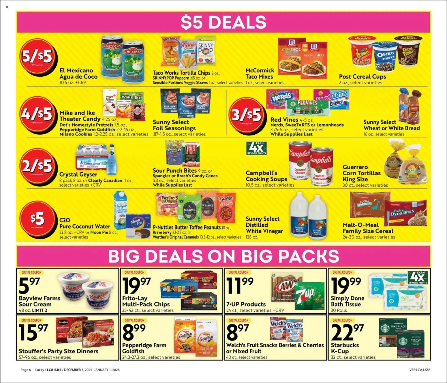Lucky Supermarkets offer from 12/03/2025 Big Book of Savings
