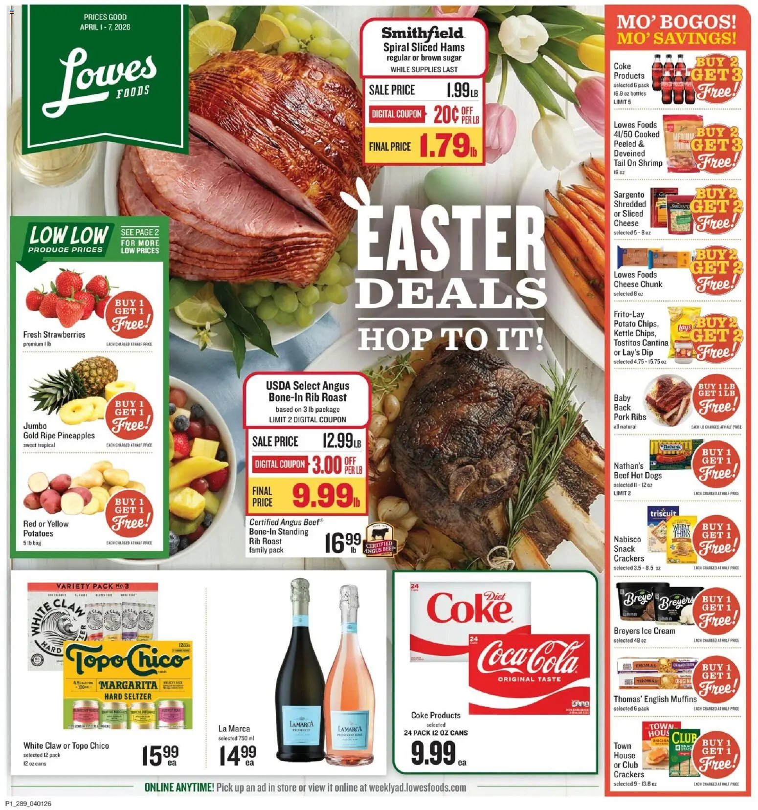 Lowes Foods offer from 04/01/2026 Lowes Foods Weekly Ad - GA