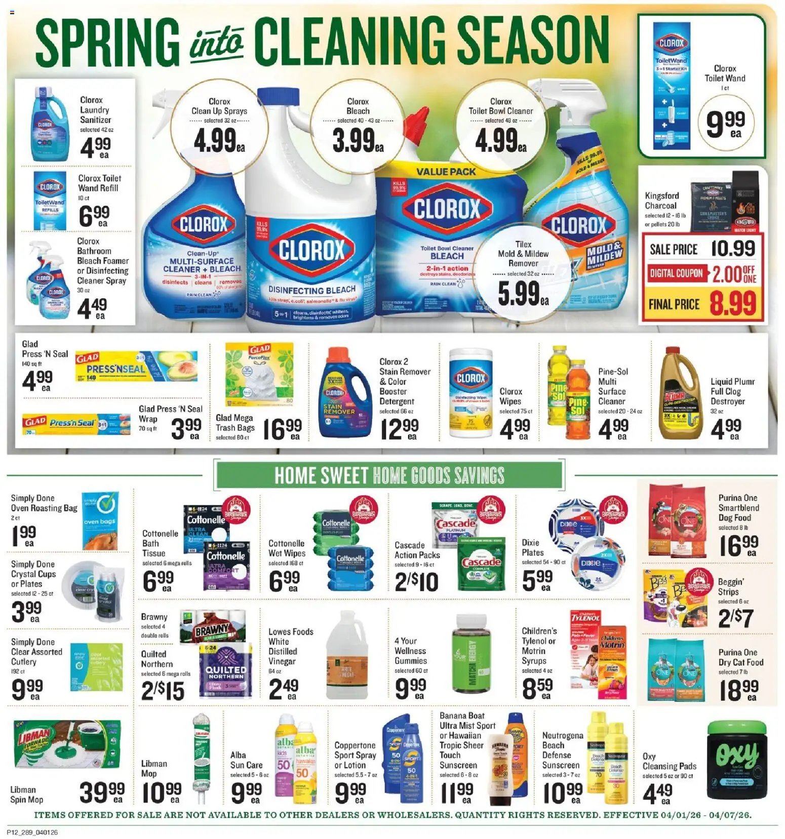Lowes Foods offer from 04/01/2026 Lowes Foods Weekly Ad - GA