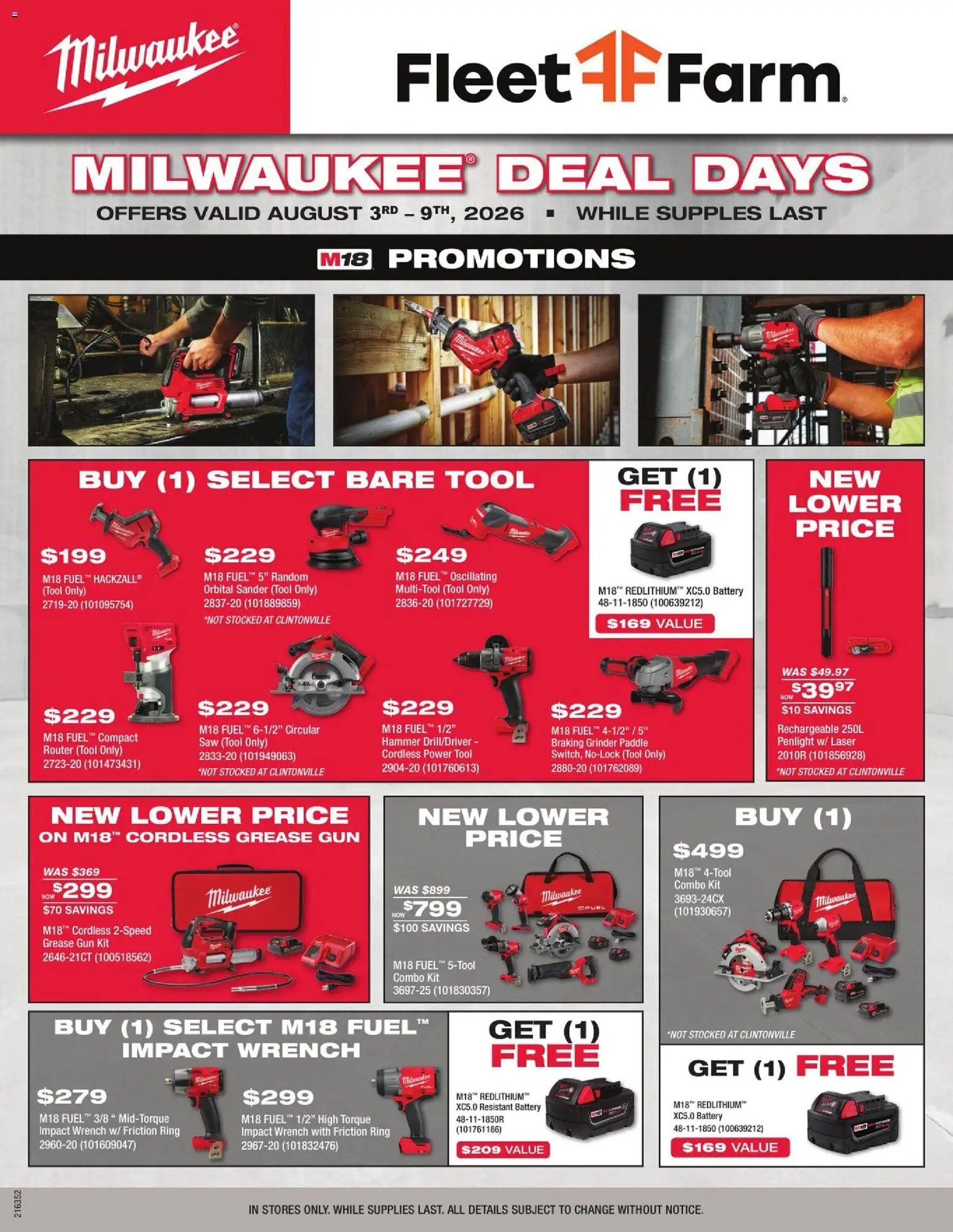 Mills Fleet Farm offer from 08/03/2026 Mills Fleet Farm Milwaukee Deal Days