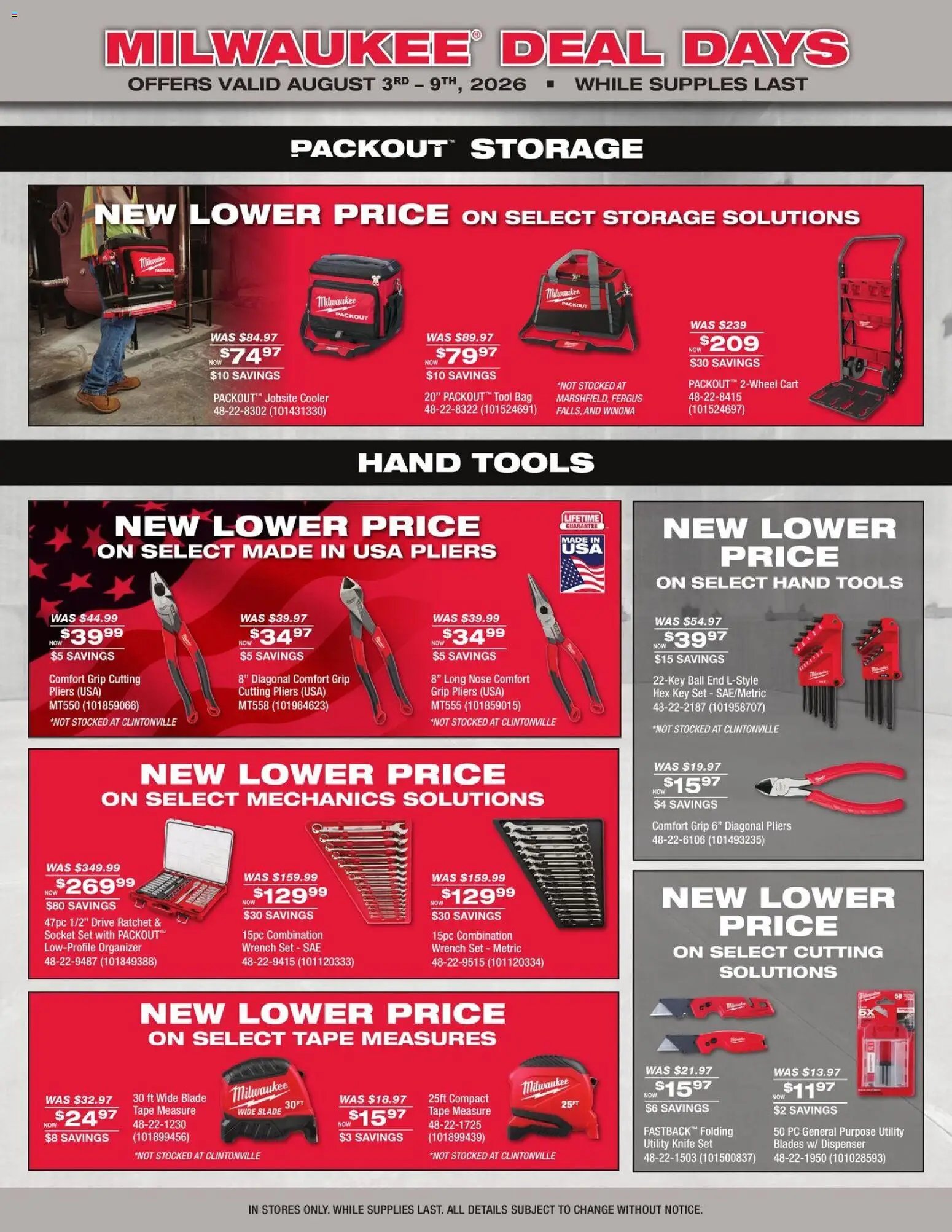 Mills Fleet Farm offer from 08/03/2026 Mills Fleet Farm Milwaukee Deal Days