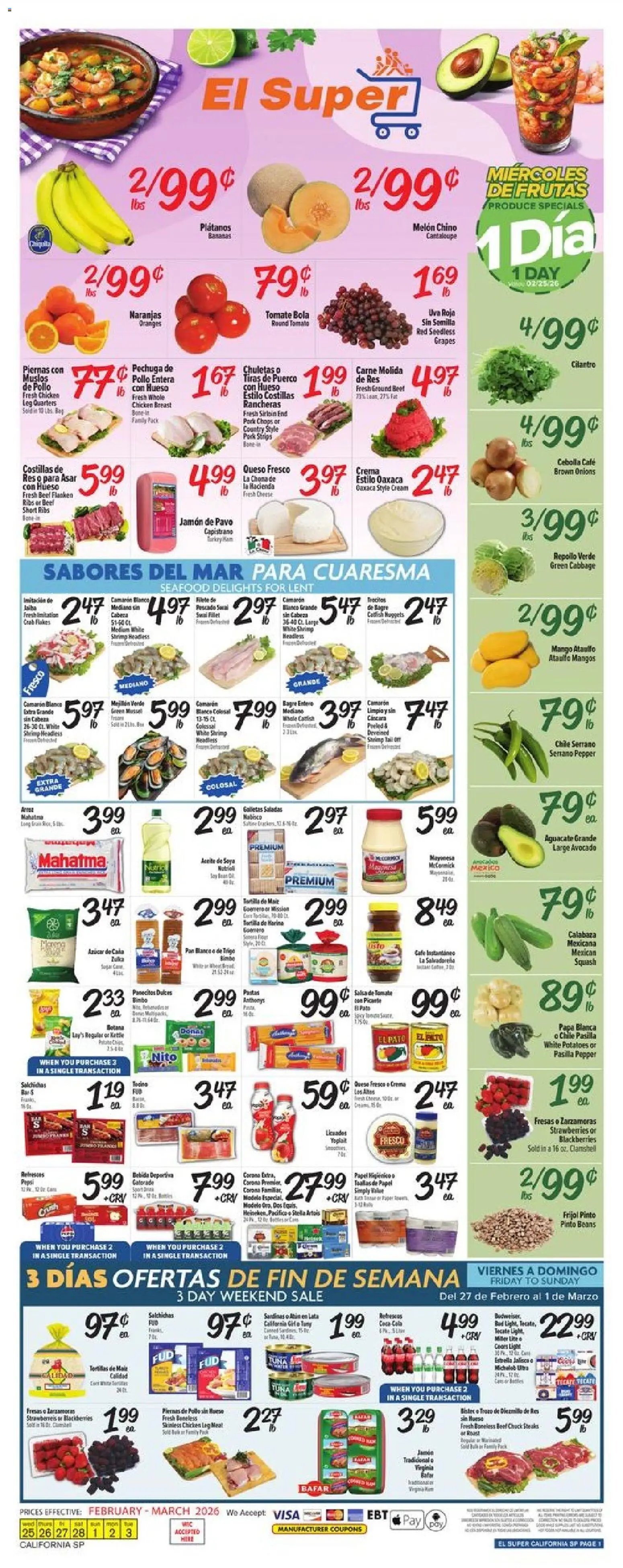 El Super offer from 02/25/2026 Weekly Ad - CA