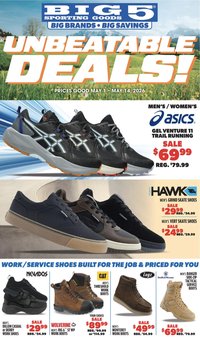 Big 5 Sporting Goods offer from 05/01/2026 Big 5 Sporting Goods Weekly Ad