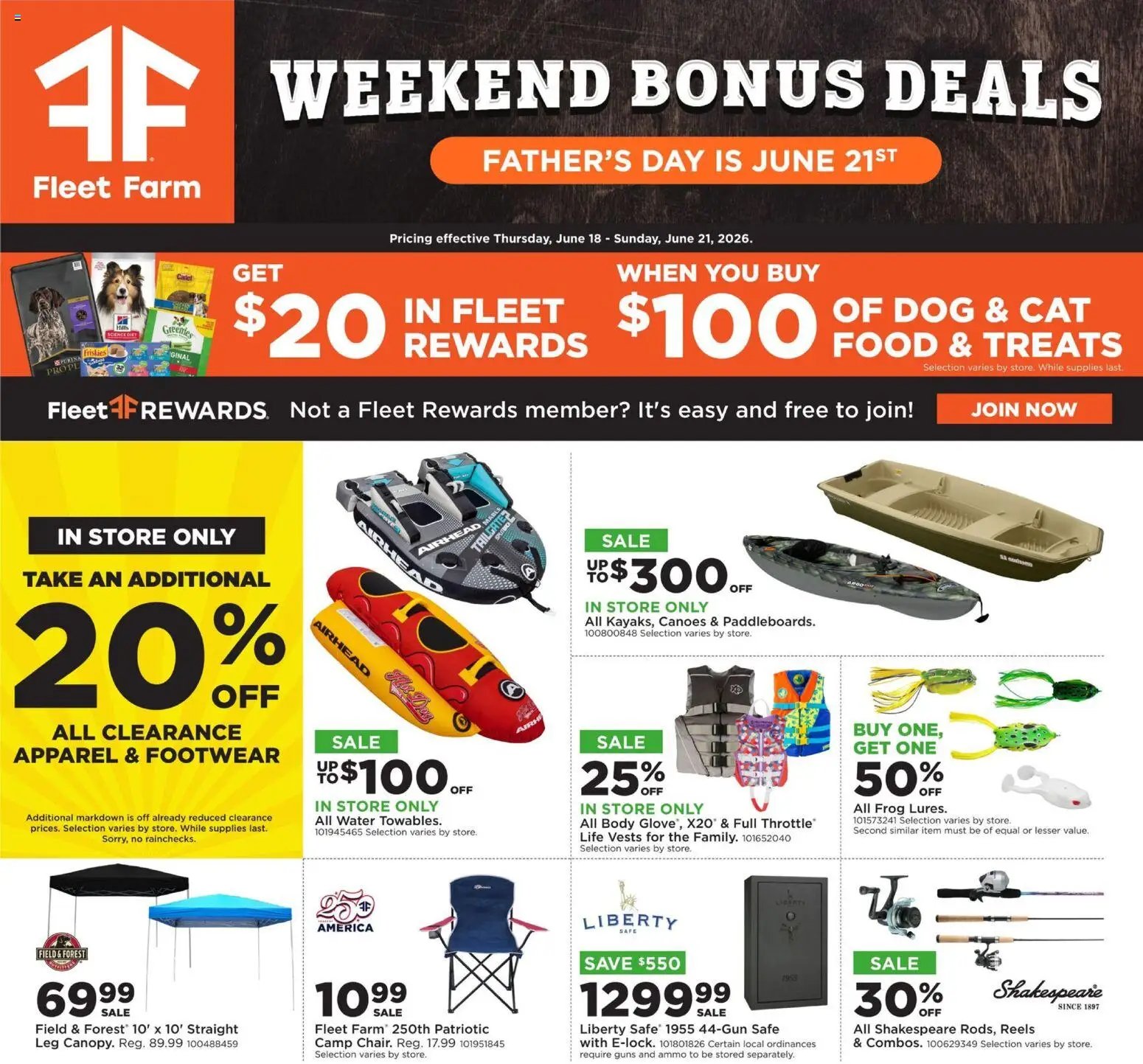 Mills Fleet Farm offer from 06/18/2026 Mills Fleet Farm Weekend Ad