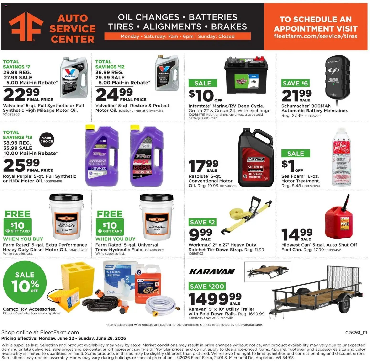 Mills Fleet Farm offer from 06/22/2026 Mills Fleet Farm Weekly Ad
