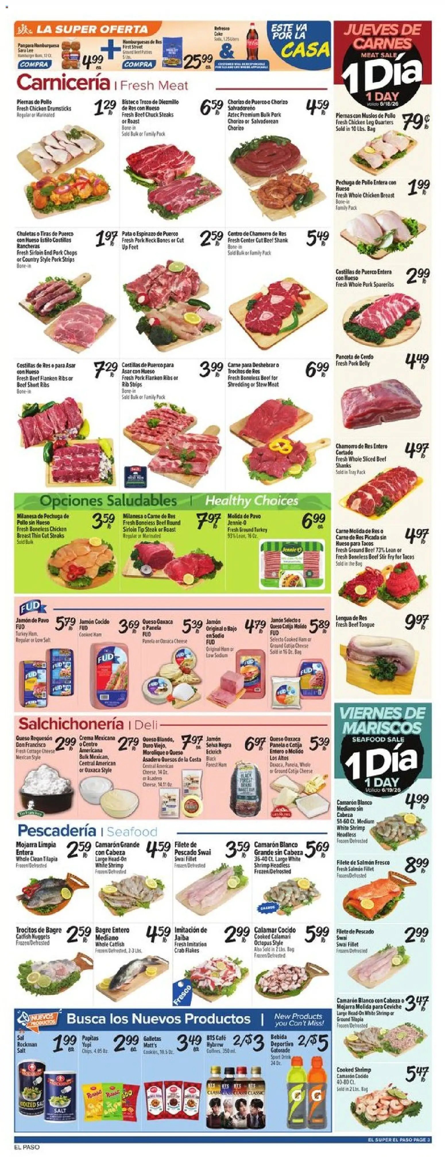 El Super offer from 06/17/2026 El Super Weekly Ad - TX