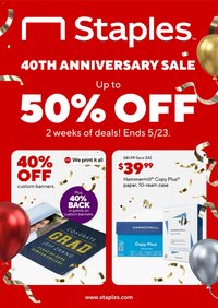Staples offer from 05/10/2026 Staples Weekly Ad