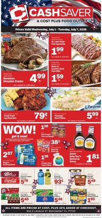 Market Basket offer from 07/01/2026 Market Basket Cash Saver