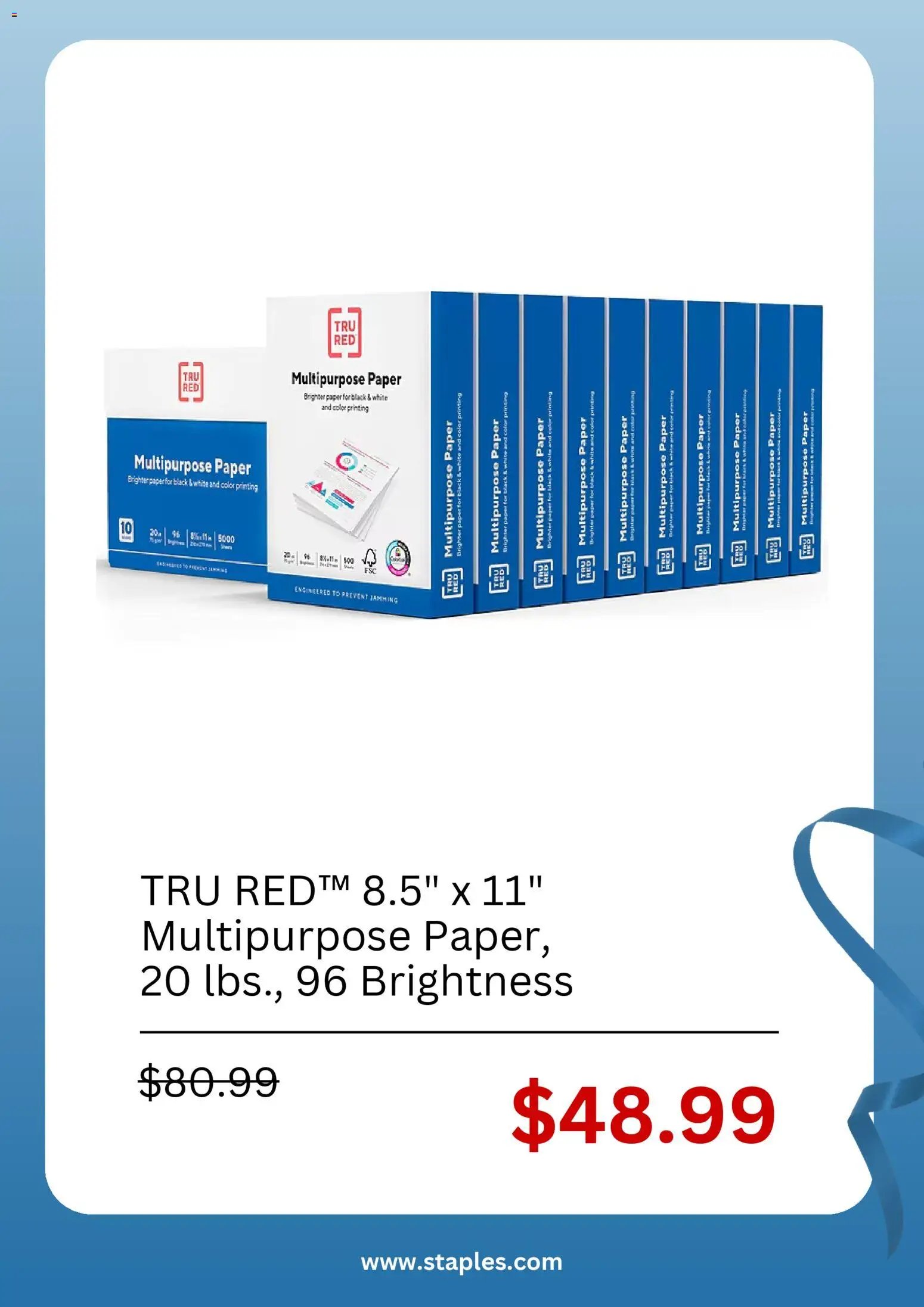 Staples offer from 03/22/2026 Staples Weekly Ad