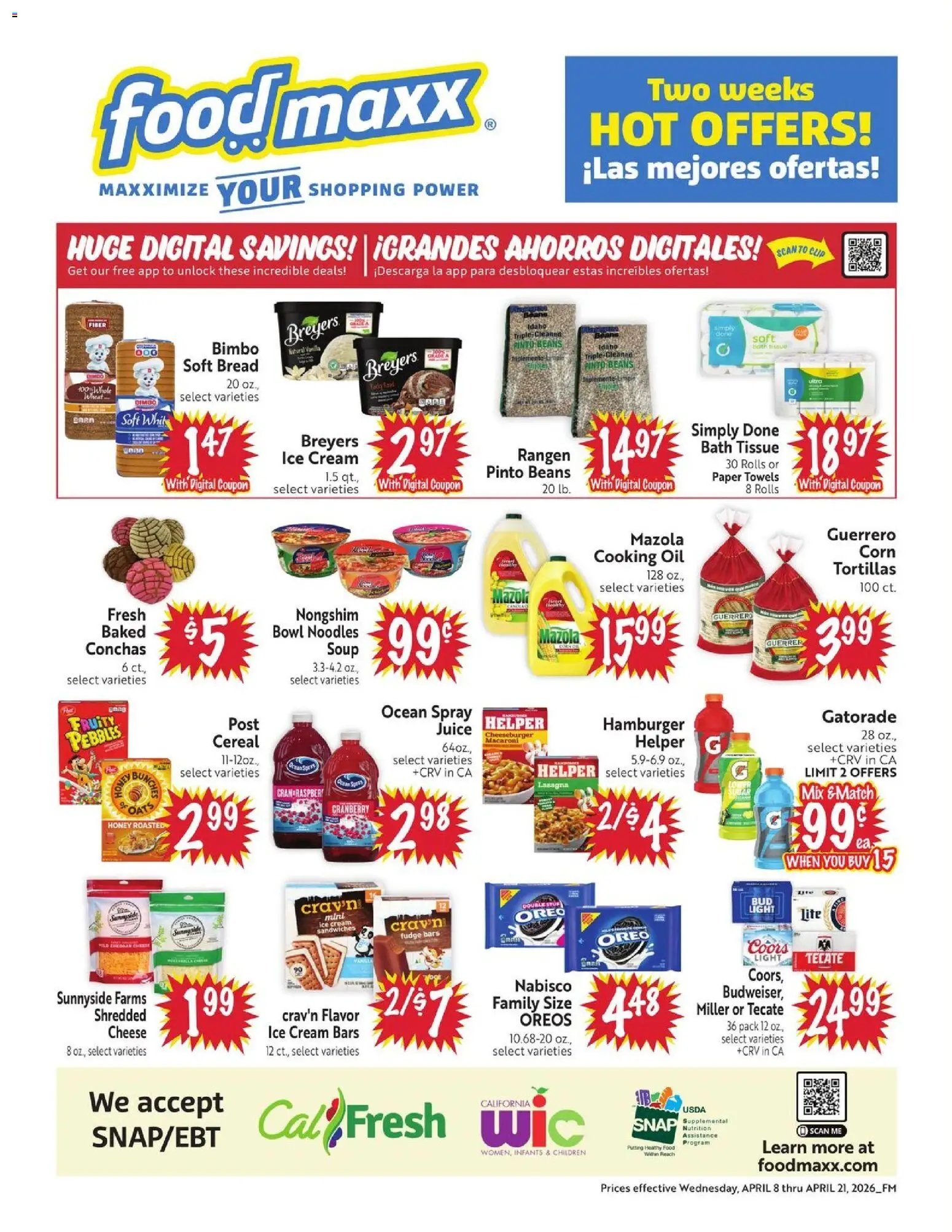 FoodMaxx offer from 04/08/2026 FoodMaxx Weekly Ad - NV