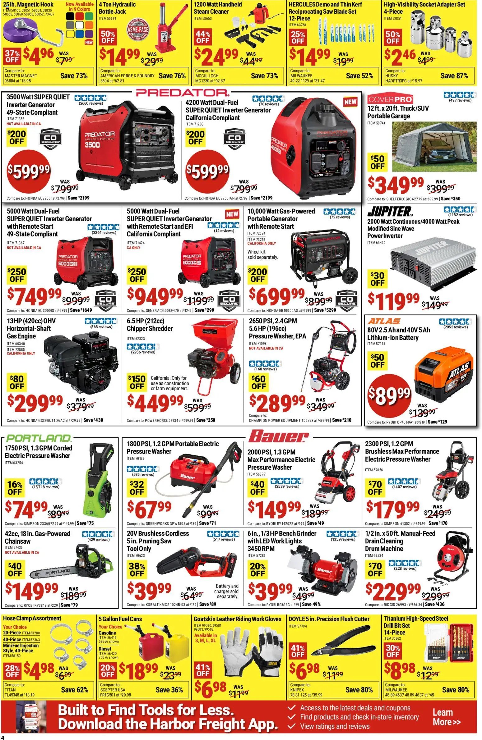 Harbor Freight offer from 10/05/2026 Harbor Freight Weekly Ad