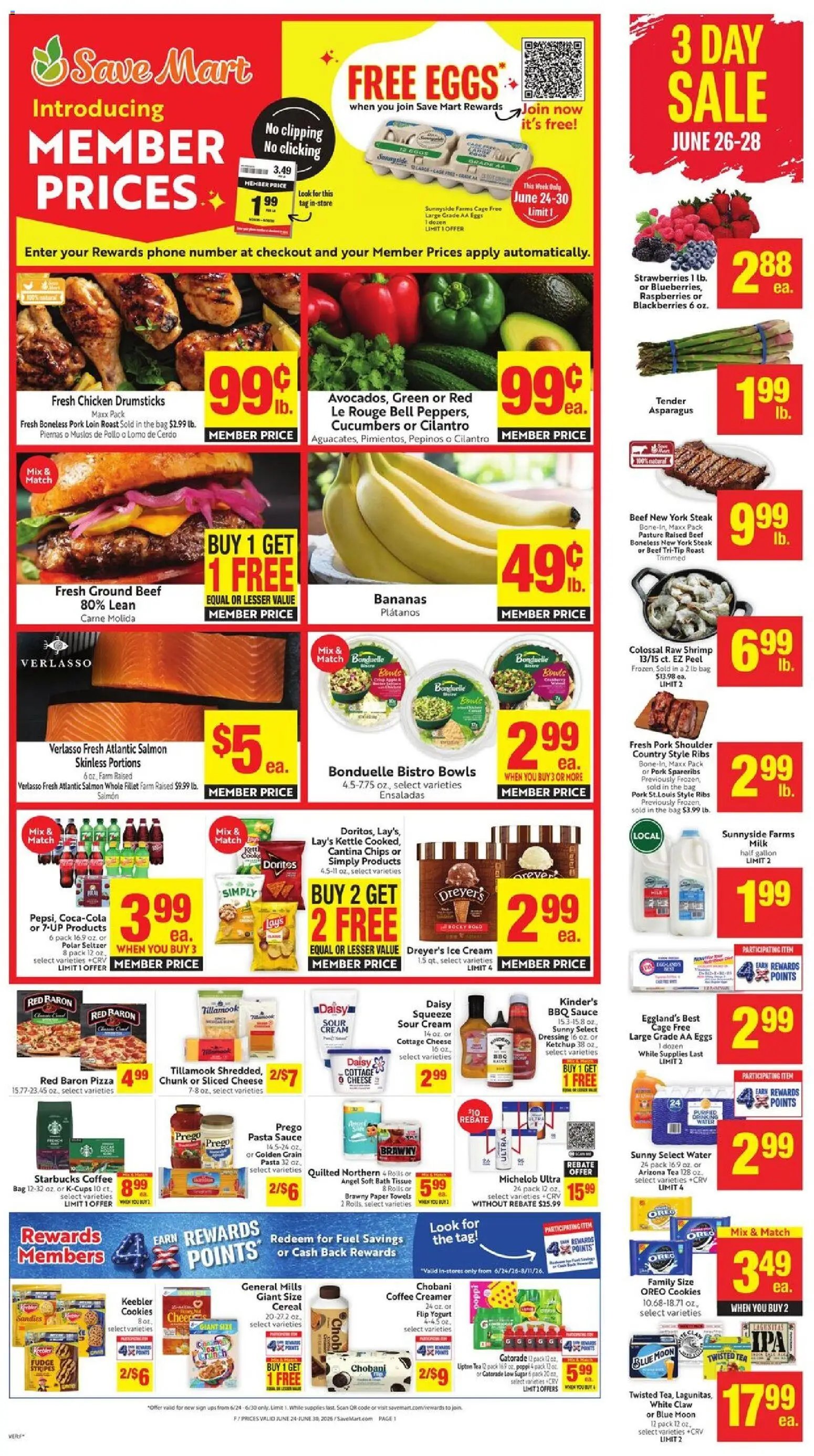 Save Mart offer from 06/24/2026 Save Mart Weekly Ad