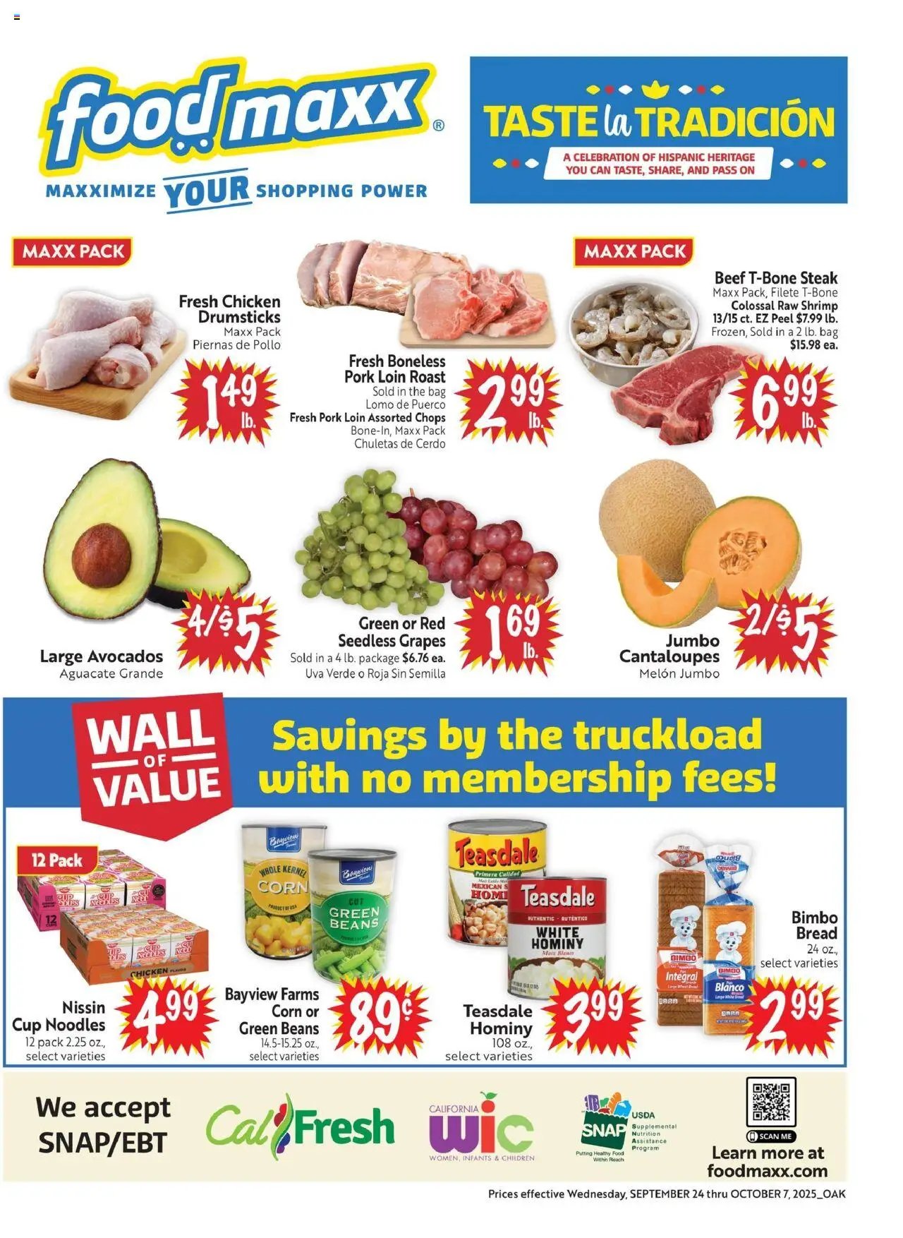 FoodMaxx offer from 09/24/2025 Weekly Ad - CA (2025-09-24 - 2025-10-07) | 1