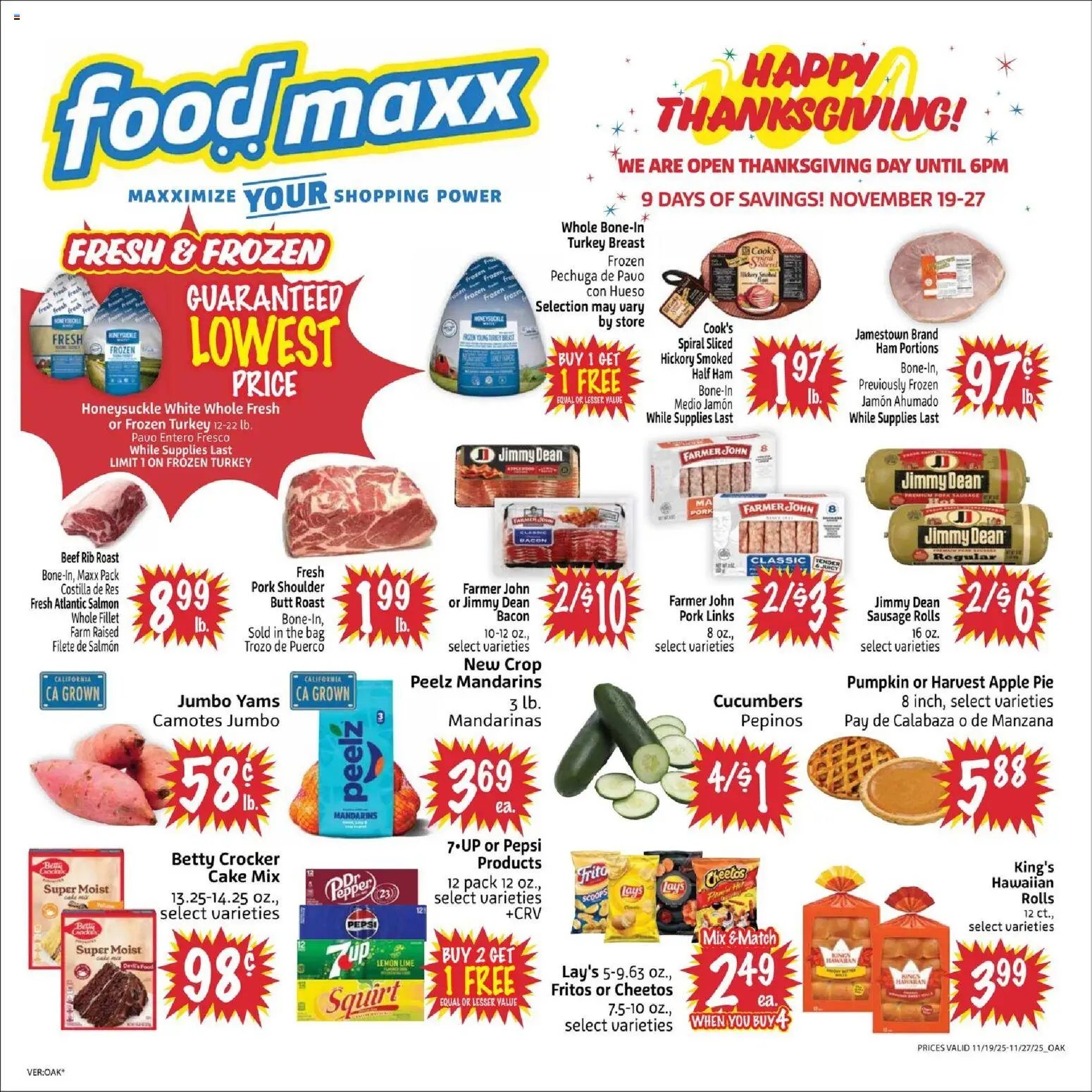 FoodMaxx offer from 11/19/2025 Weekly Ad - CA