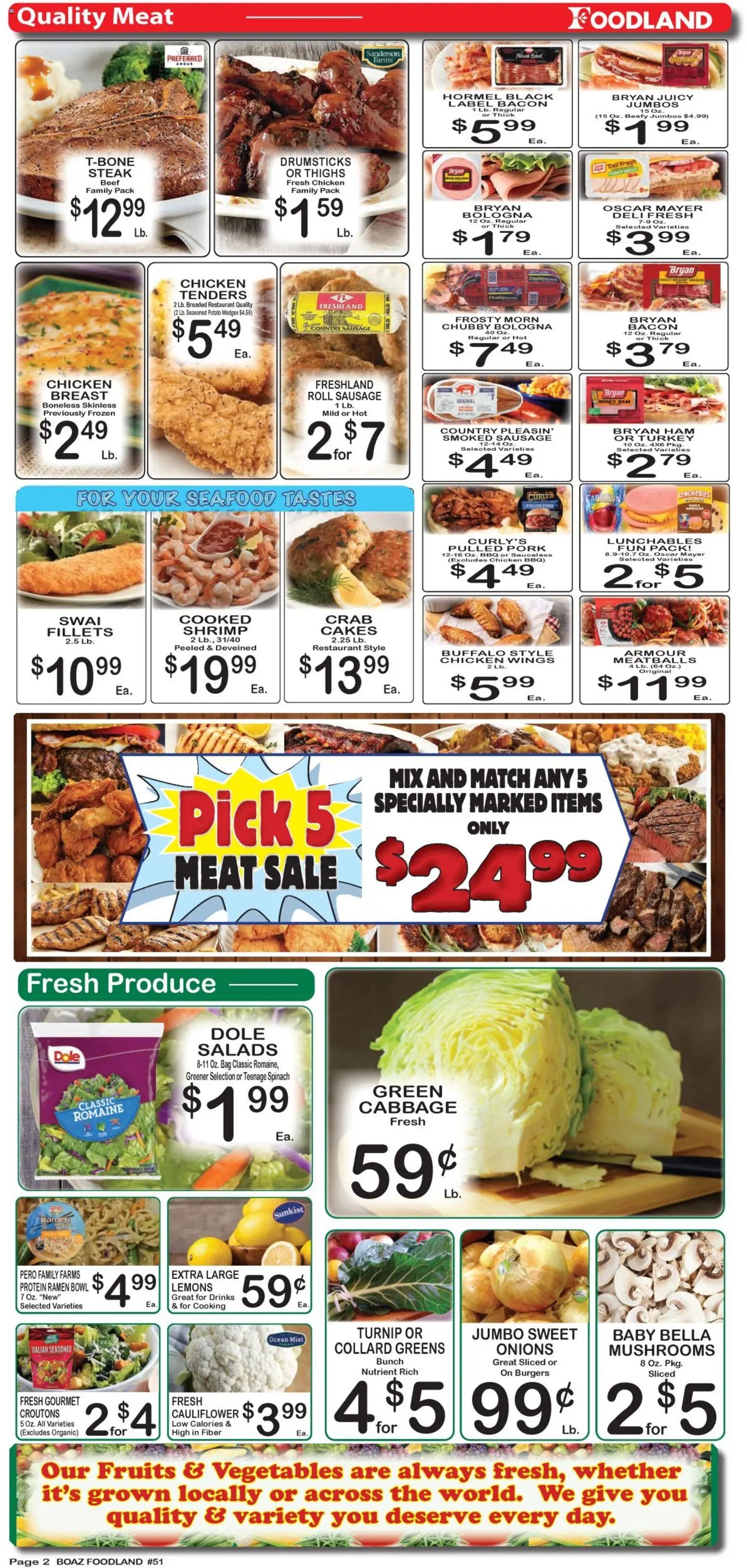 Foodland offer from 03/24/2026 Foodland Weekly Ad