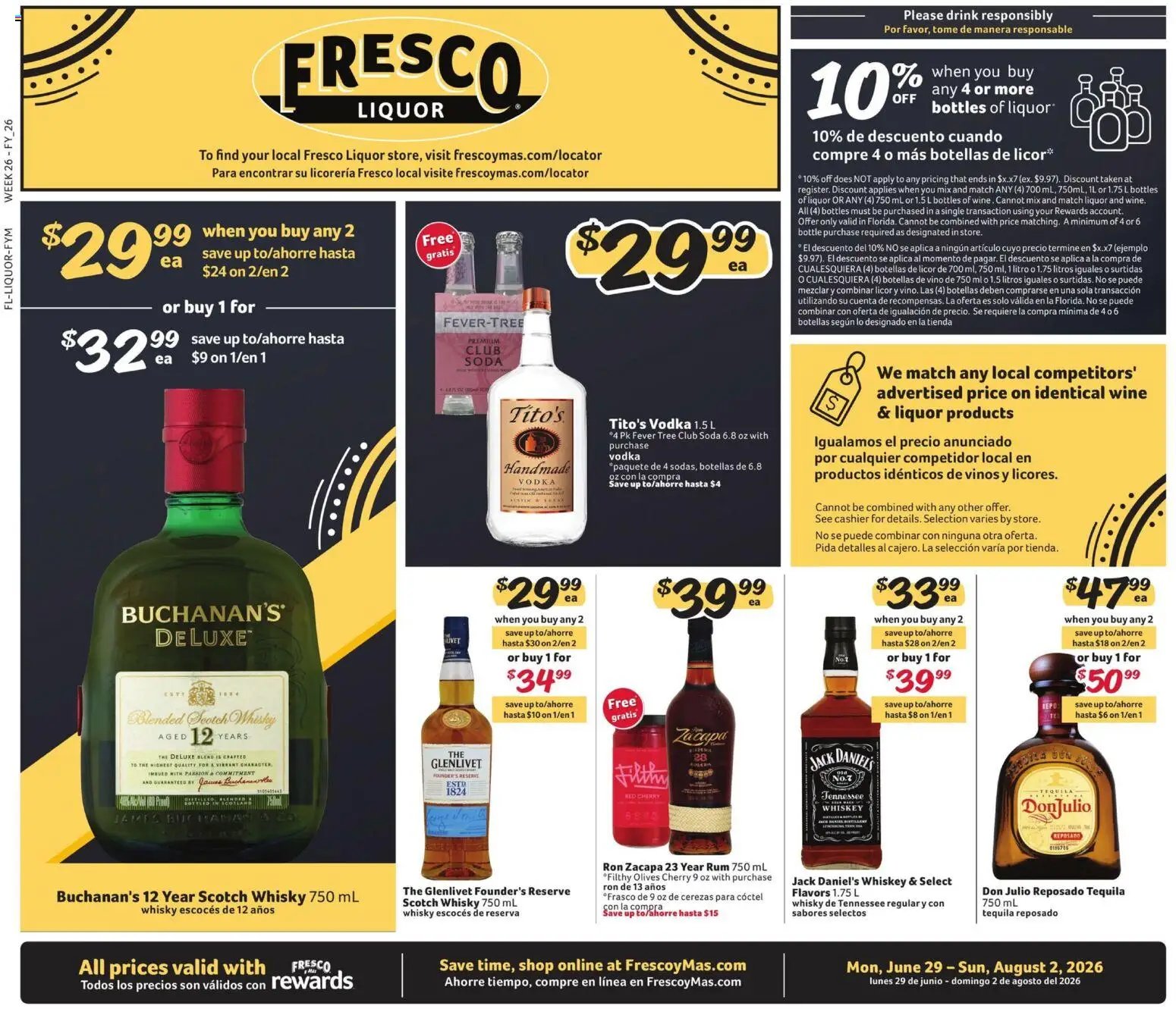 Fresco y Más offer from 06/29/2026 Fresco y Más Alcohol Flyer