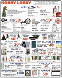 Hobby Lobby offer from 12/01/2025 Weekly Ad
