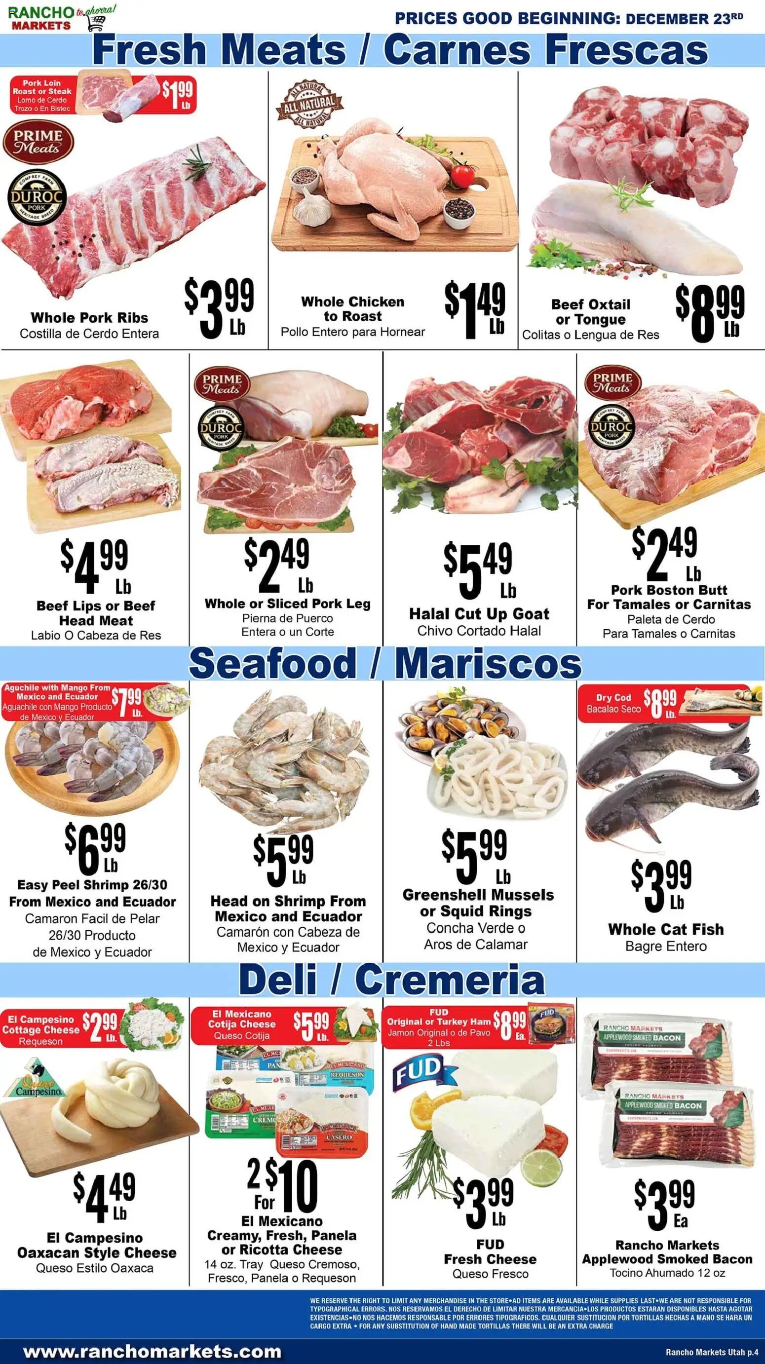 Rancho Markets offer from 12/23/2025 Weekly Ad