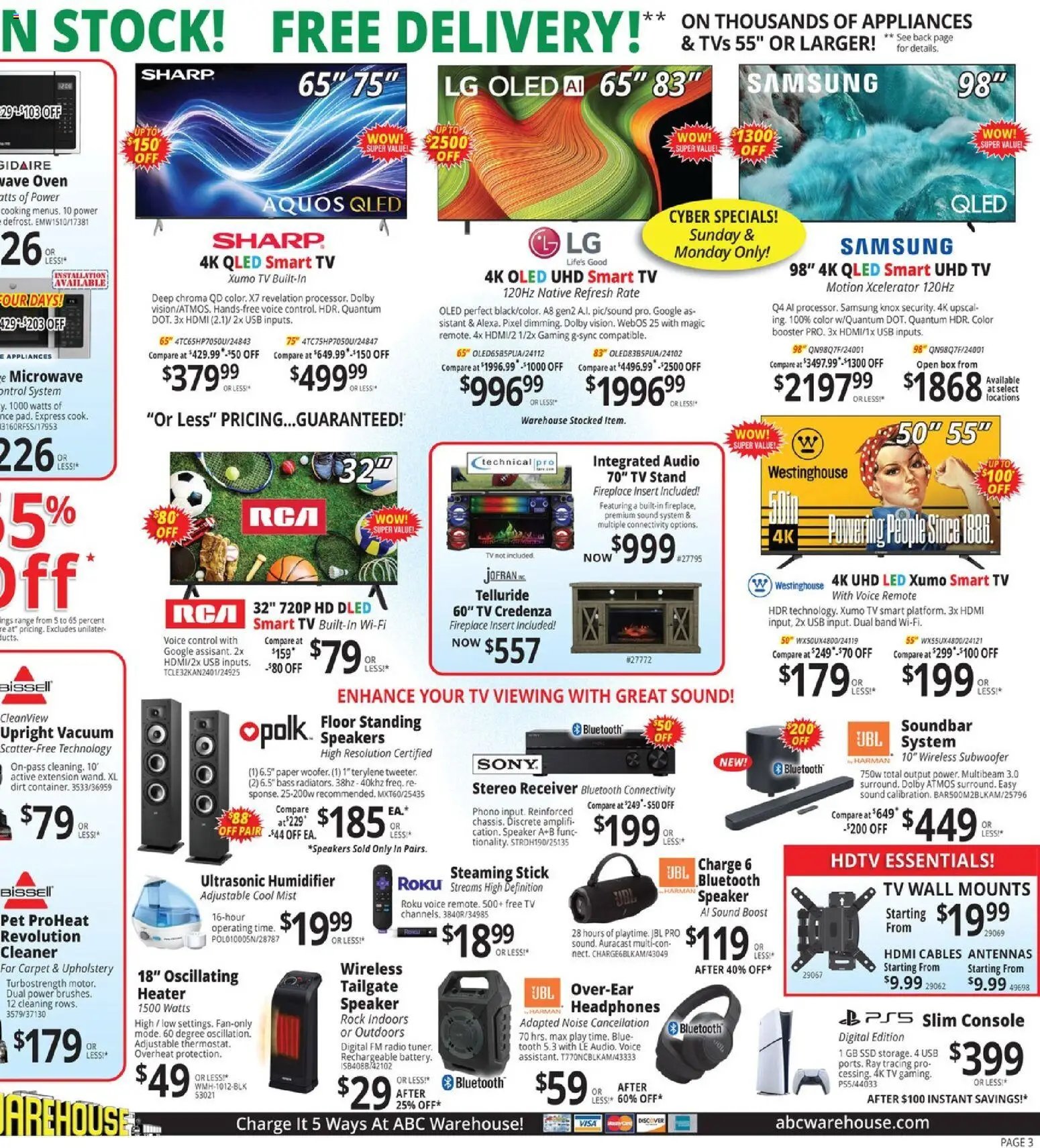 ABC Warehouse offer from 11/30/2025 Weekly Ad