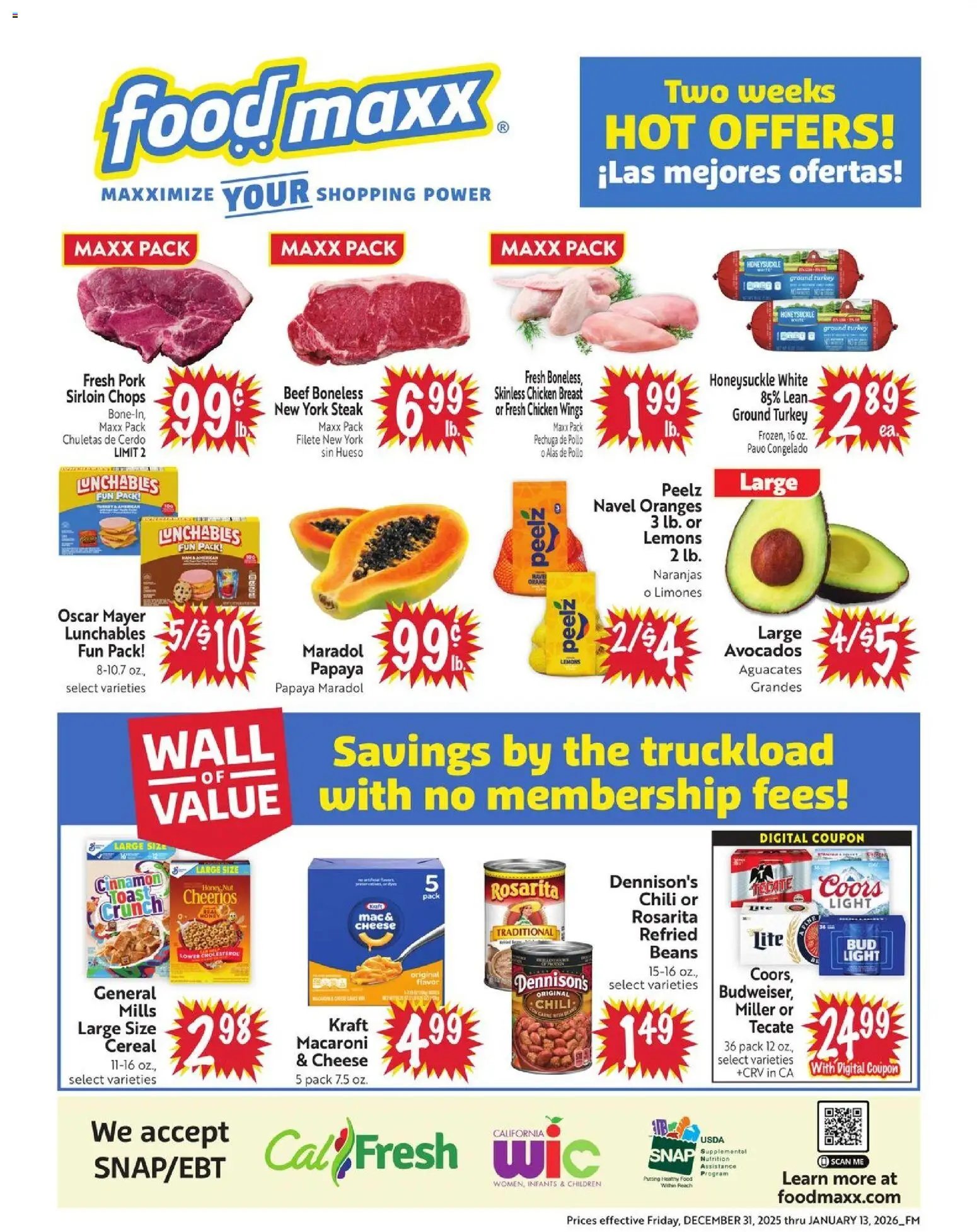 FoodMaxx offer from 12/31/2025 Weekly Ad - NV