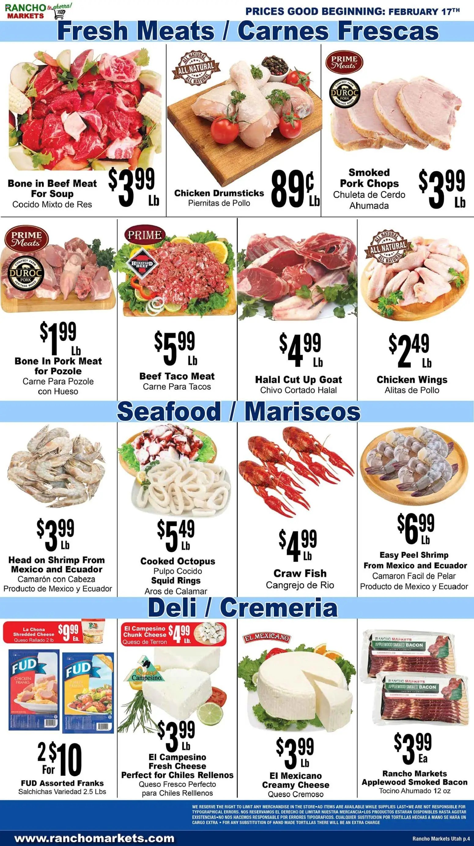 Rancho Markets offer from 02/17/2026 Weekly Ad
