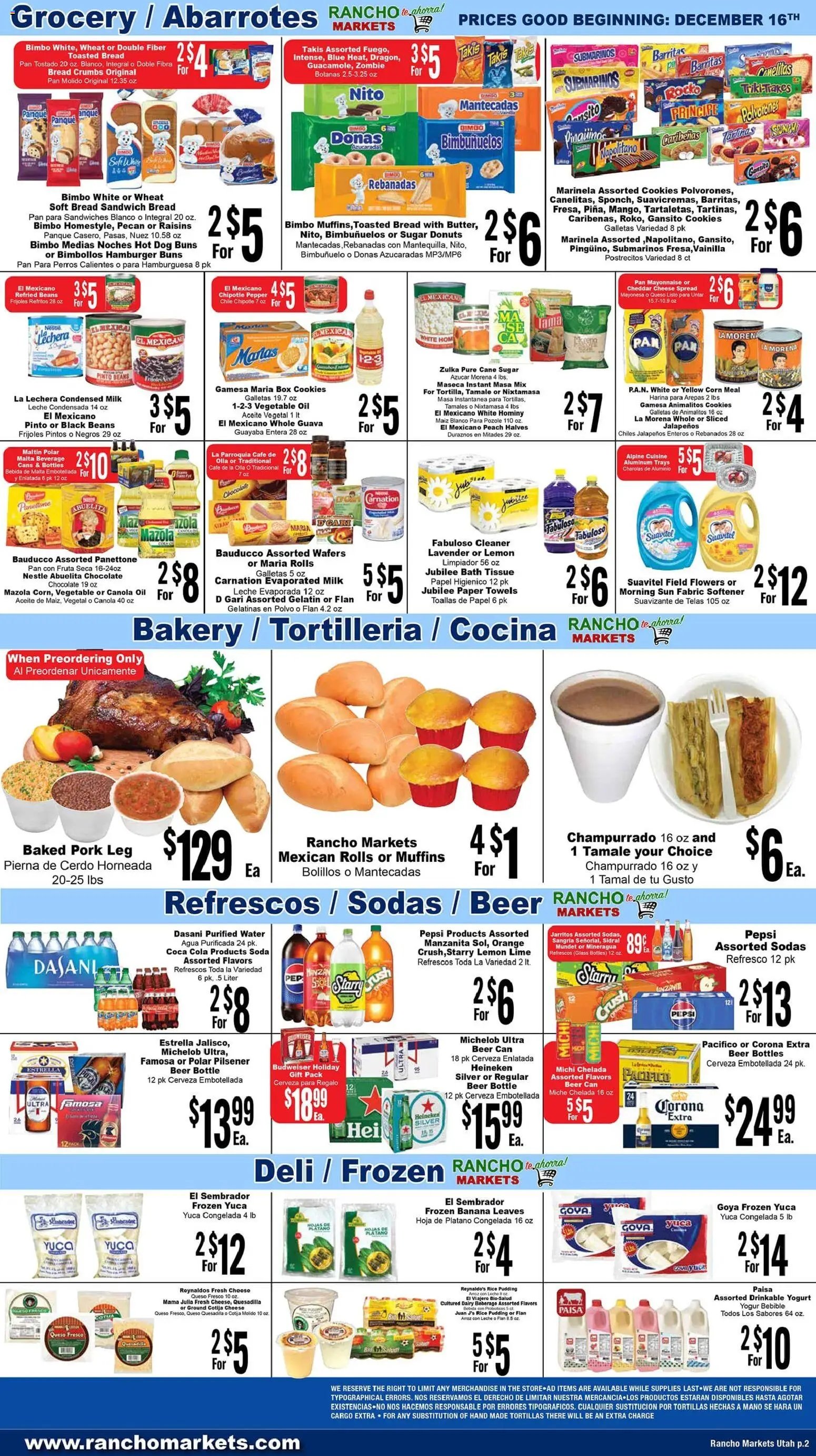 Rancho Markets offer from 12/16/2025 Weekly Ad