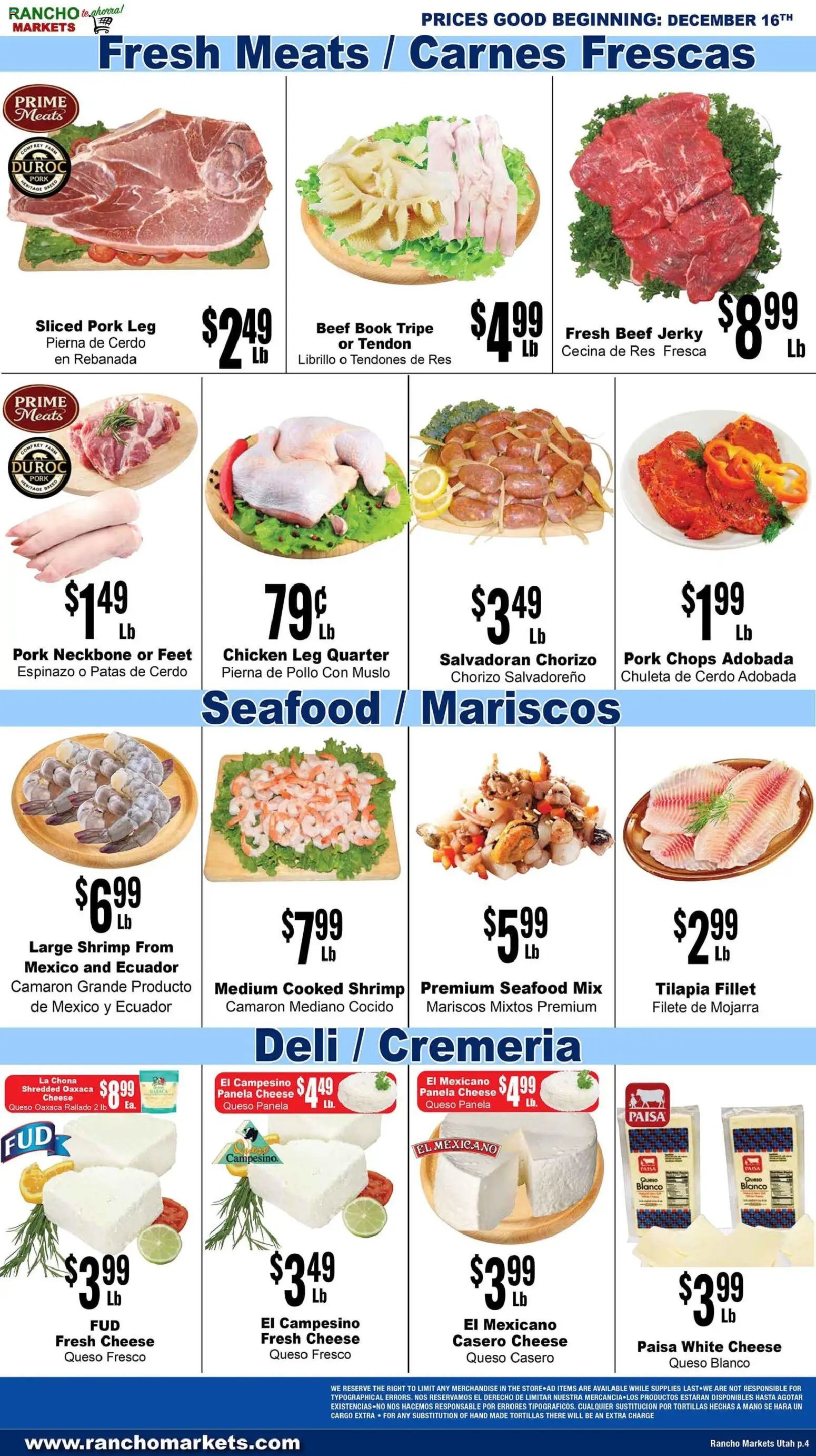 Rancho Markets offer from 12/16/2025 Weekly Ad