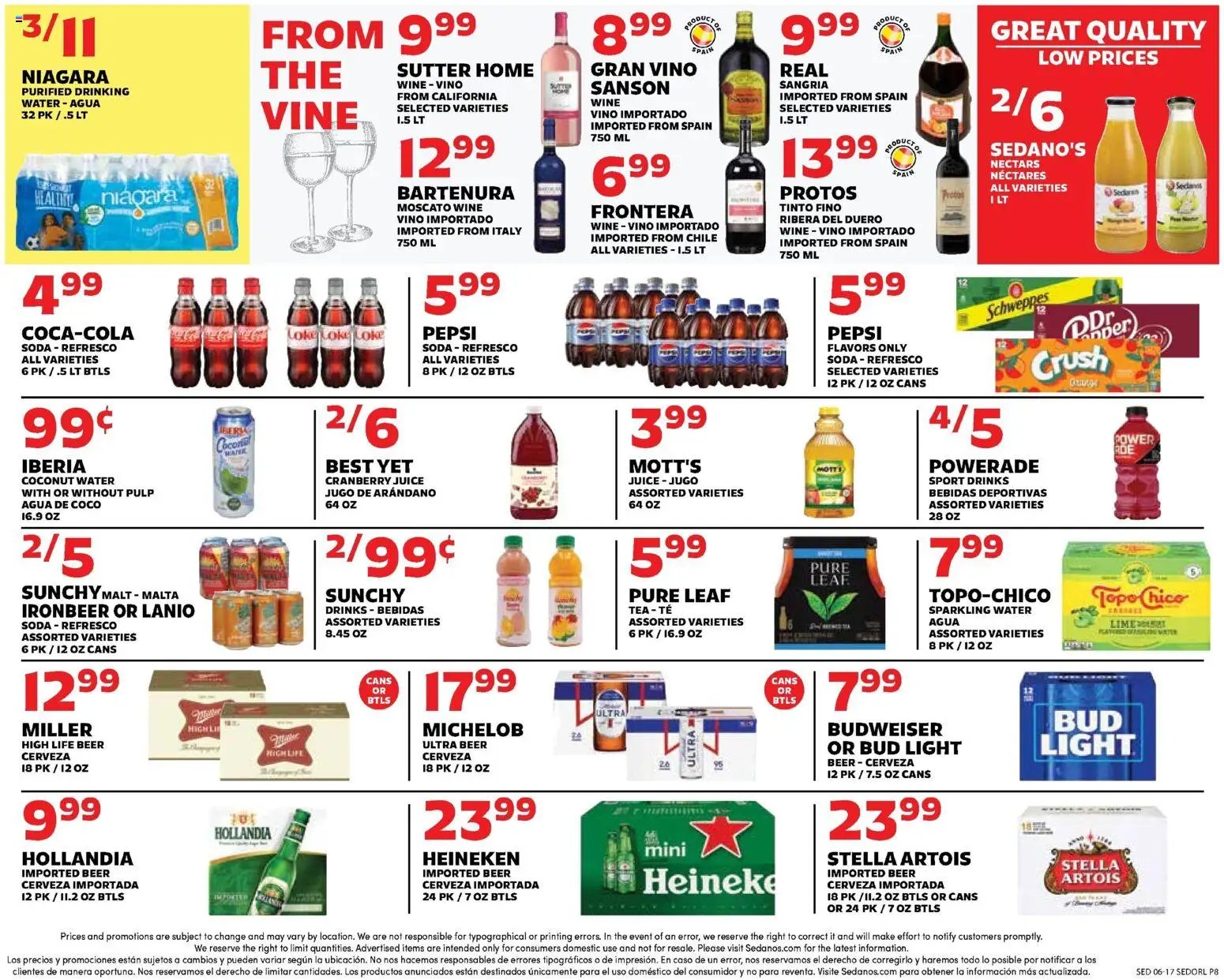 Sedano's offer from 06/17/2026 Sedano's Weekly Ad