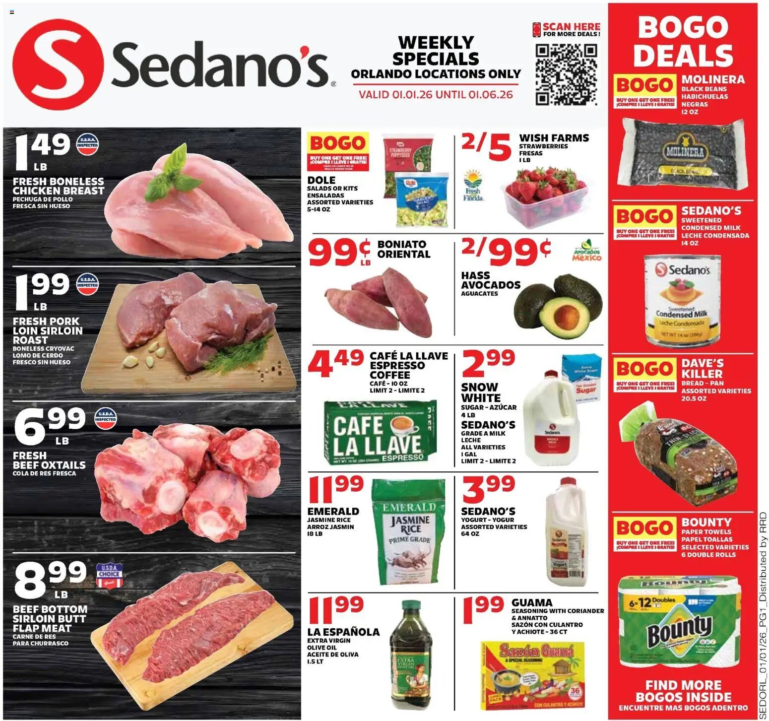 Sedano's offer from 01/01/2026 Weekly Ad