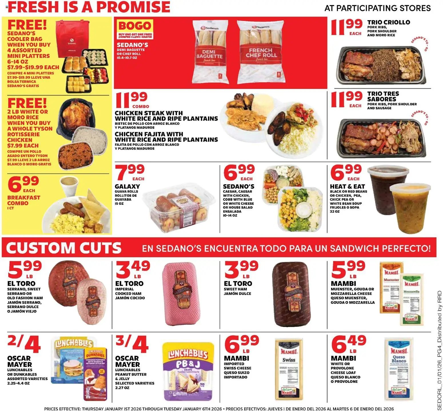 Sedano's offer from 01/01/2026 Weekly Ad