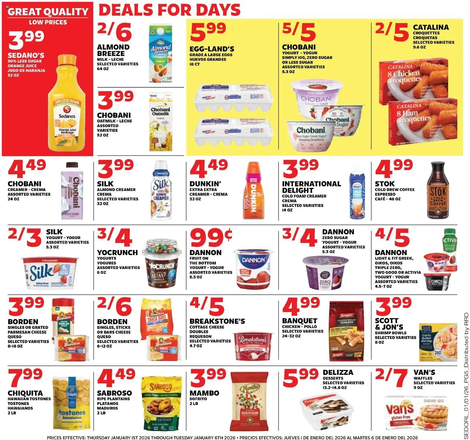 Sedano's offer from 01/01/2026 Weekly Ad