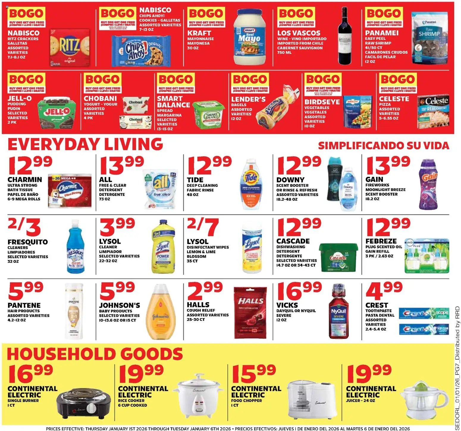 Sedano's offer from 01/01/2026 Weekly Ad
