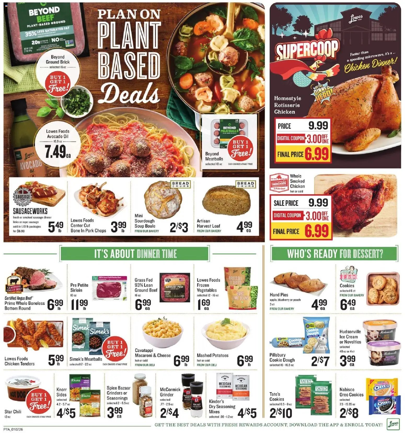 Lowes Foods offer from 01/07/2026 Weekly Ad