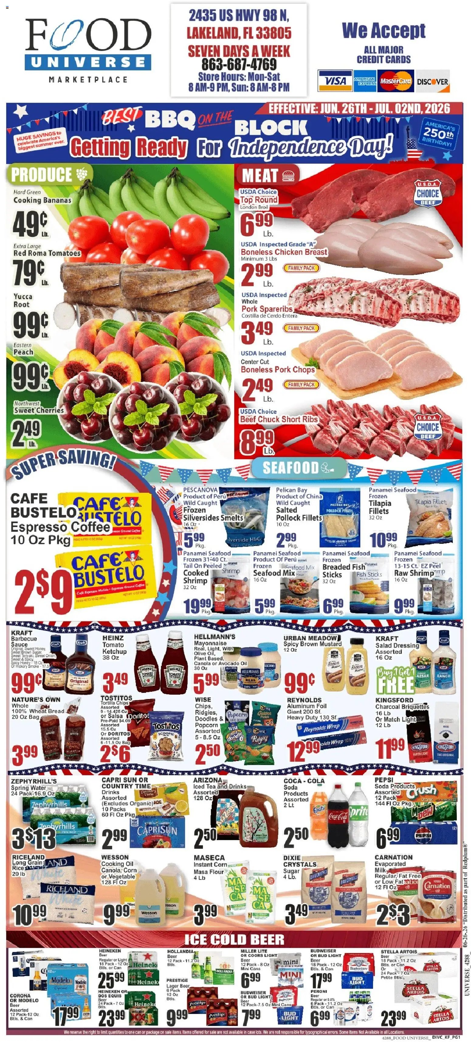 Food Universe offer from 06/26/2026 Food Universe Weekly Ad
