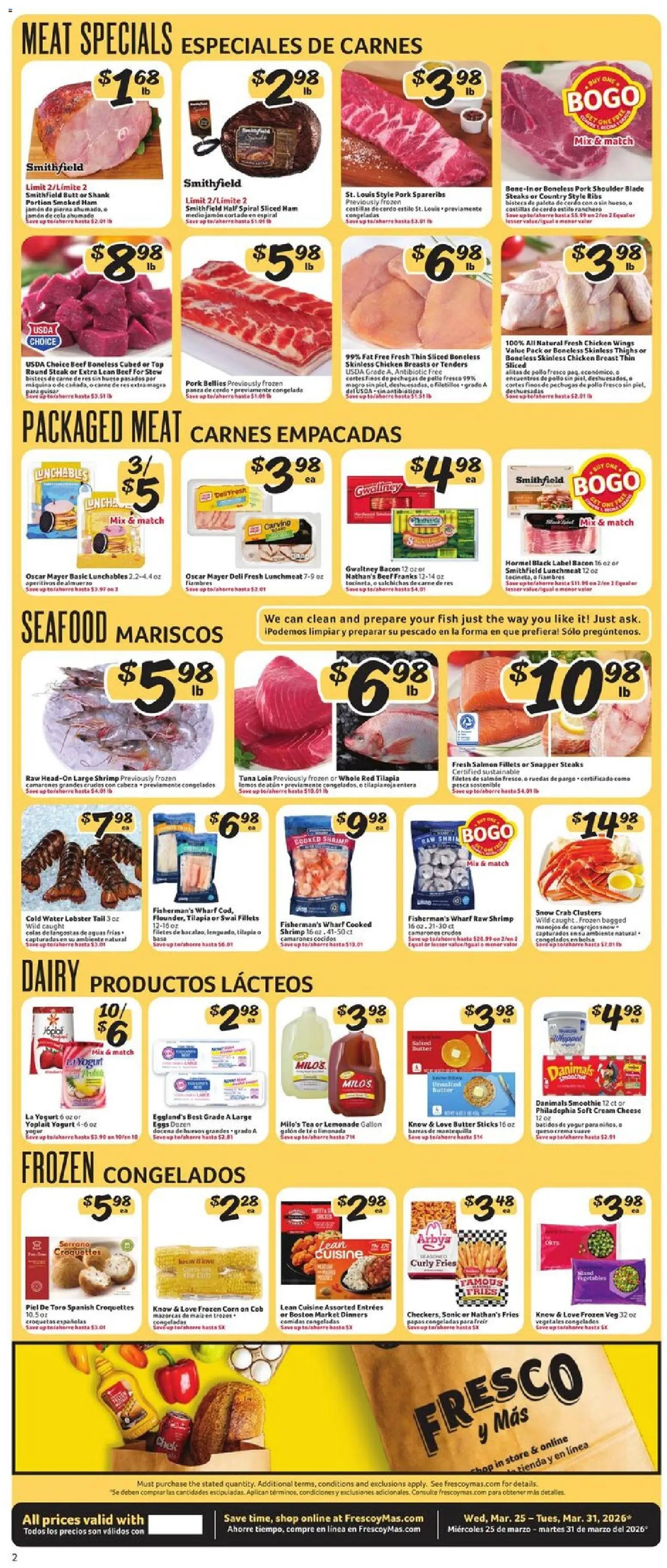 Fresco y Más offer from 03/25/2026 Fresco y Más Weekly Ad