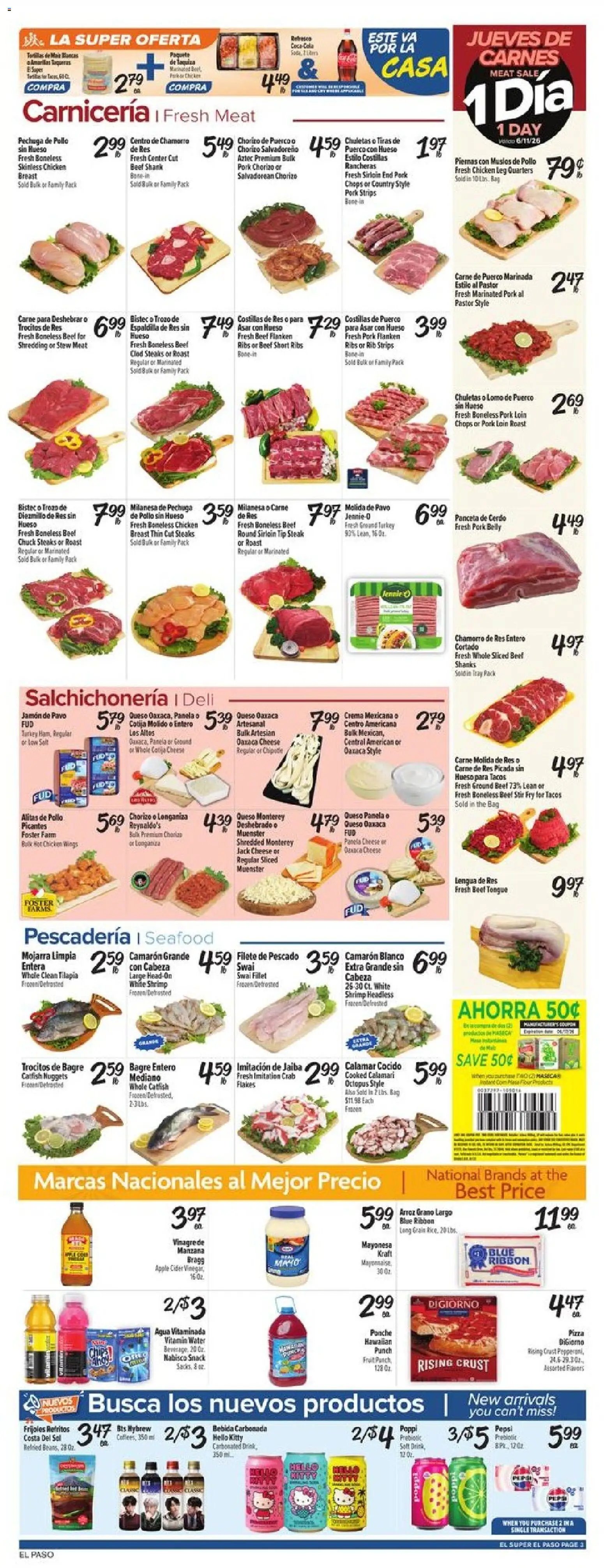 El Super offer from 06/10/2026 El Super Weekly Ad - TX