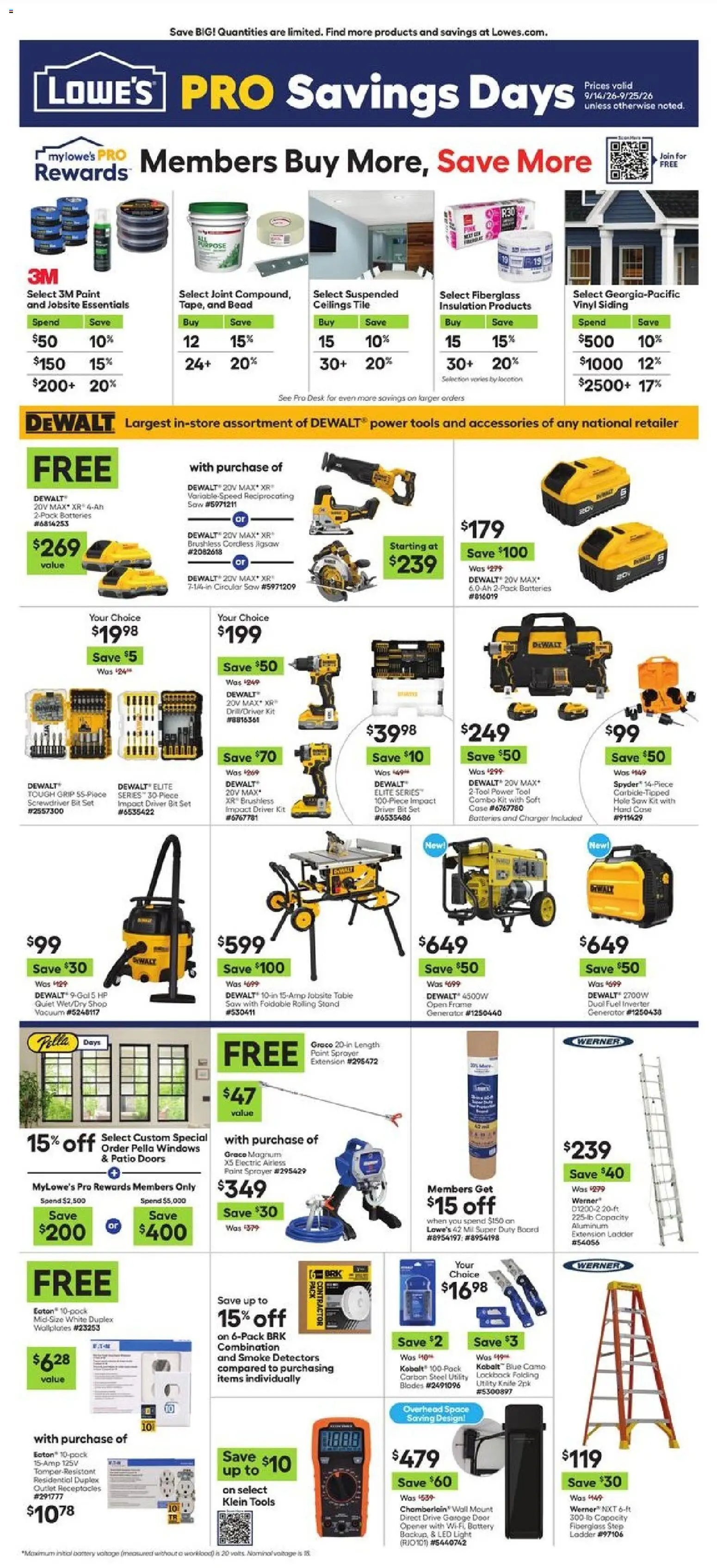 Lowe's offer from 09/14/2026 Lowe's Ad