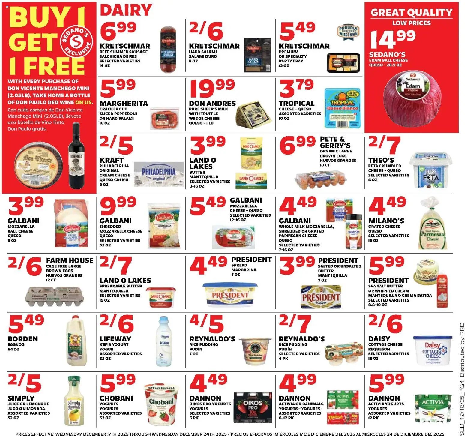Sedano's offer from 12/17/2025 Weekly Ad