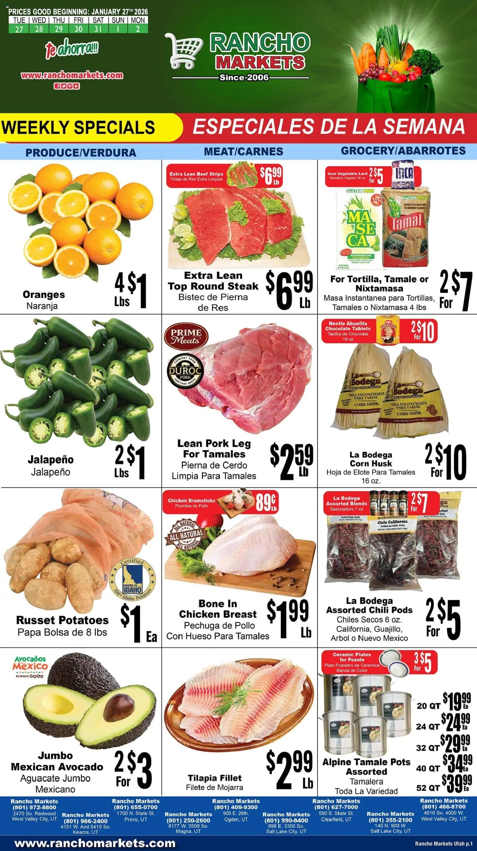 Rancho Markets offer from 01/27/2026 Weekly Ad