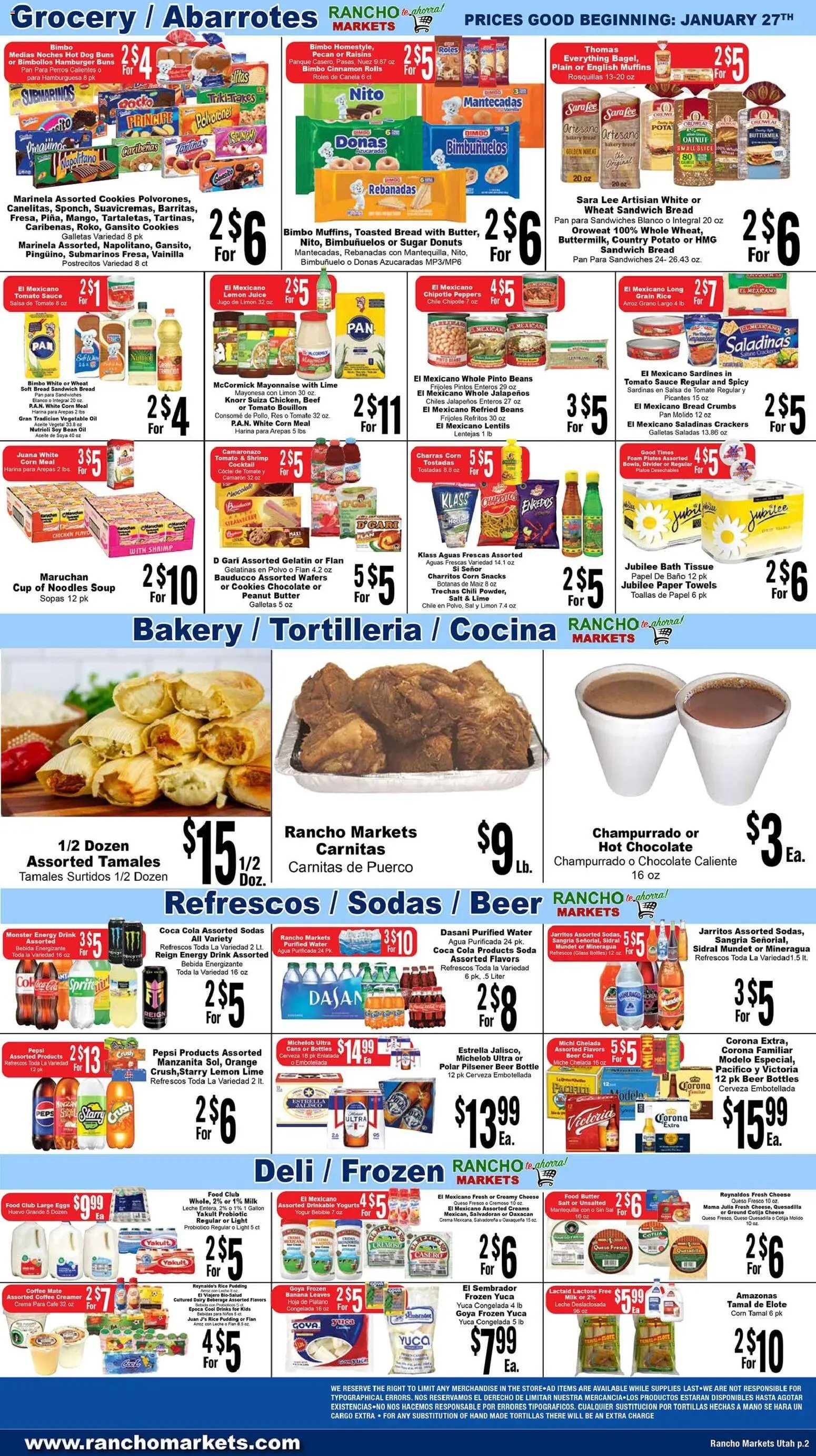 Rancho Markets offer from 01/27/2026 Weekly Ad