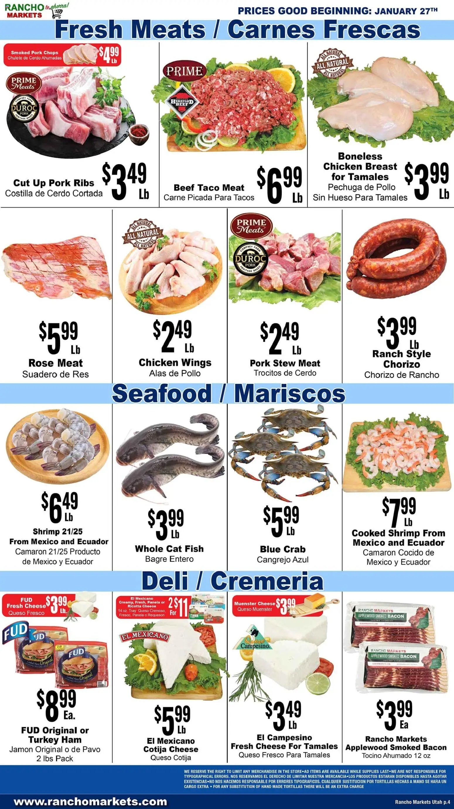 Rancho Markets offer from 01/27/2026 Weekly Ad