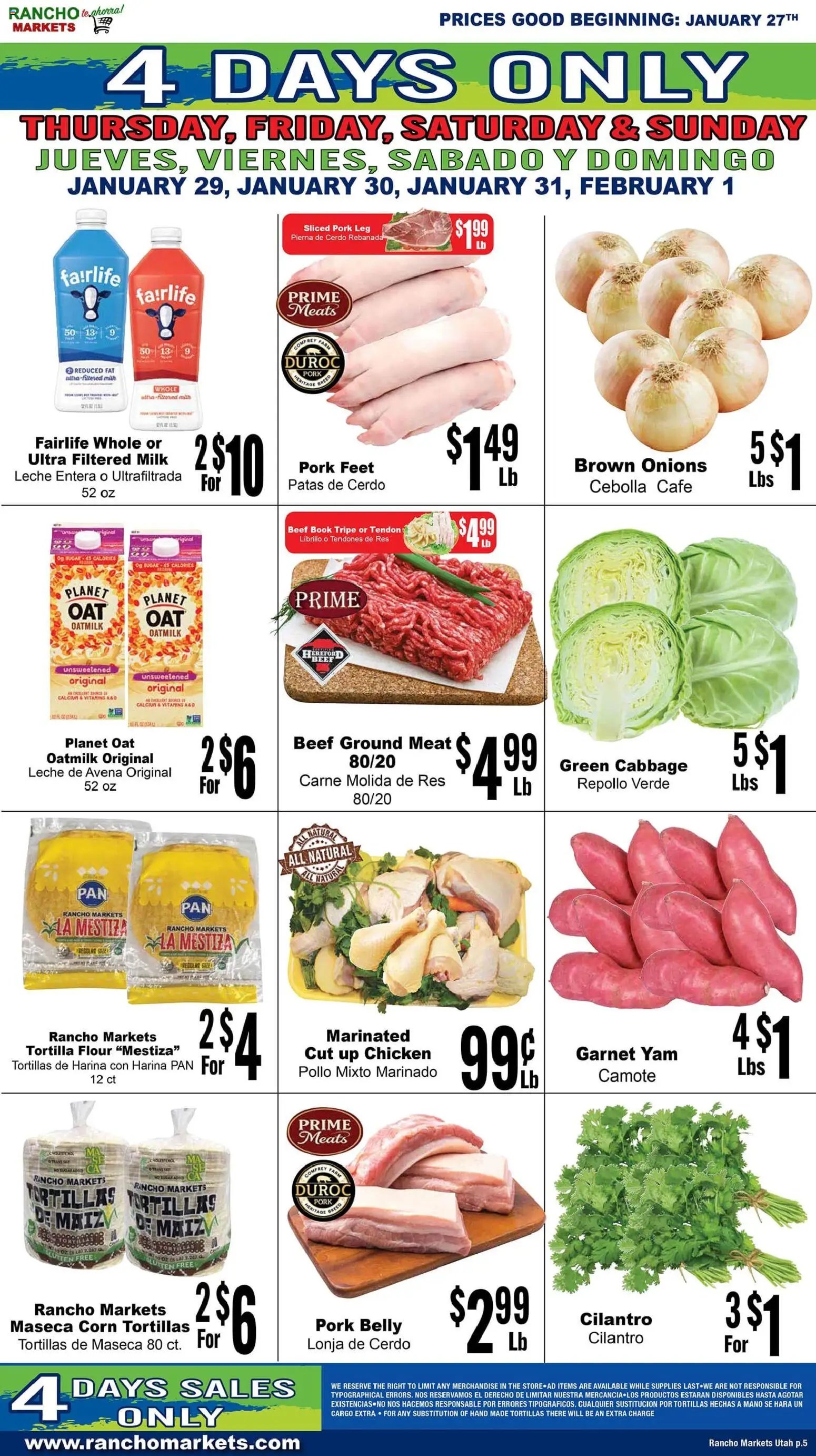 Rancho Markets offer from 01/27/2026 Weekly Ad