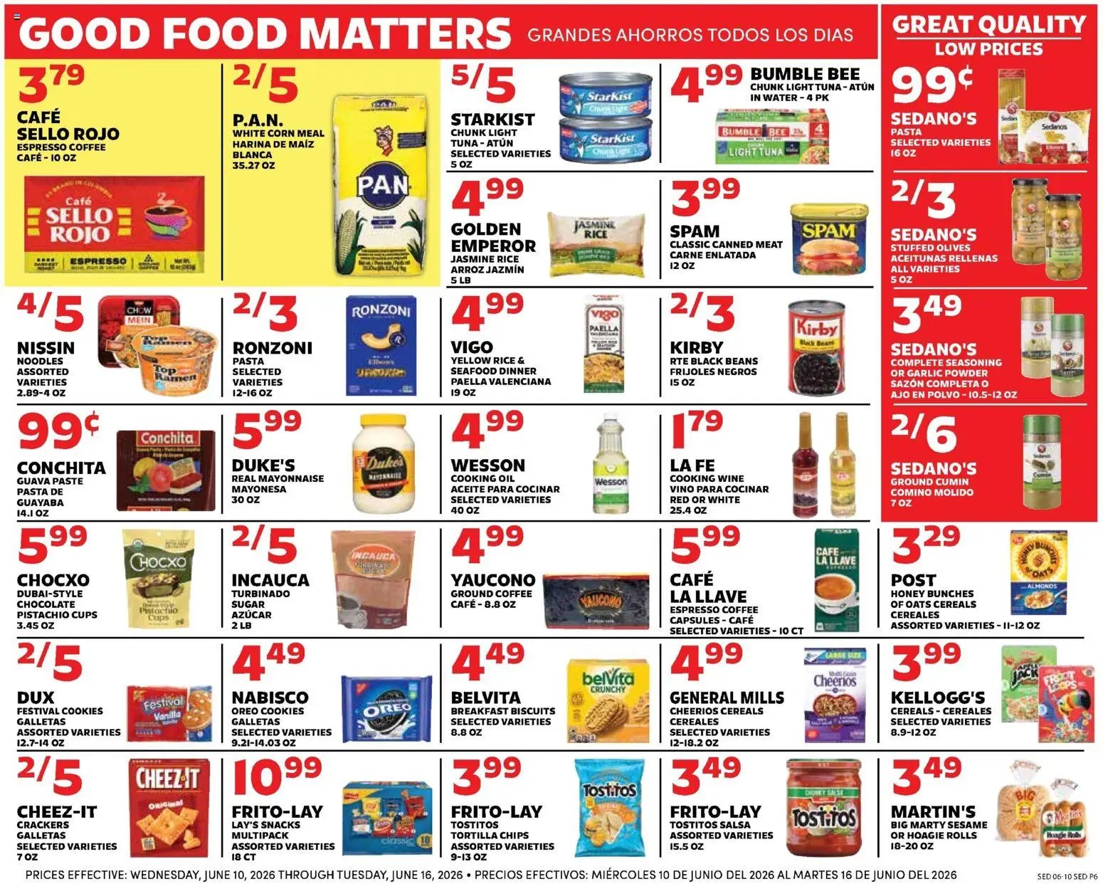 Sedano's offer from 06/10/2026 Sedano's Weekly Ad