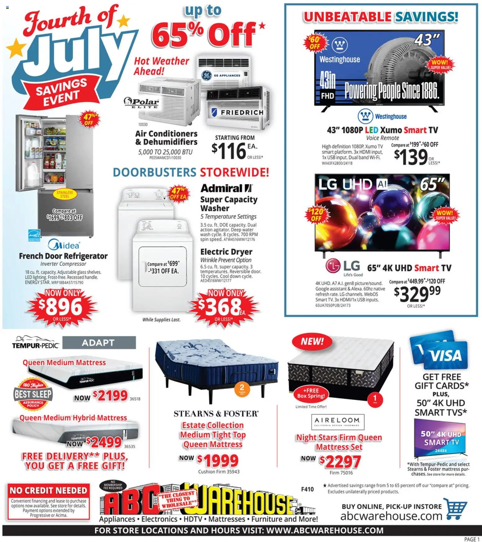 ABC Warehouse offer from 06/14/2026 ABC Warehouse Weekly Ad
