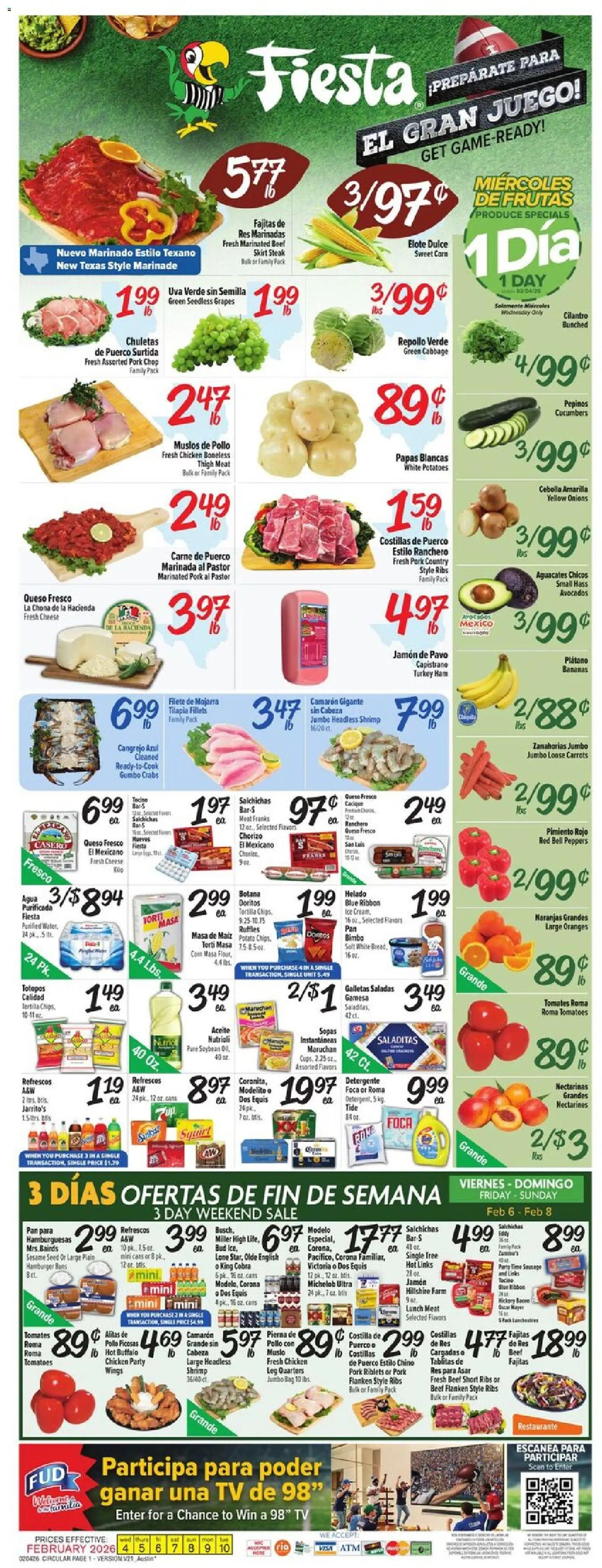 Fiesta Mart offer from 02/04/2026 Weekly Ad