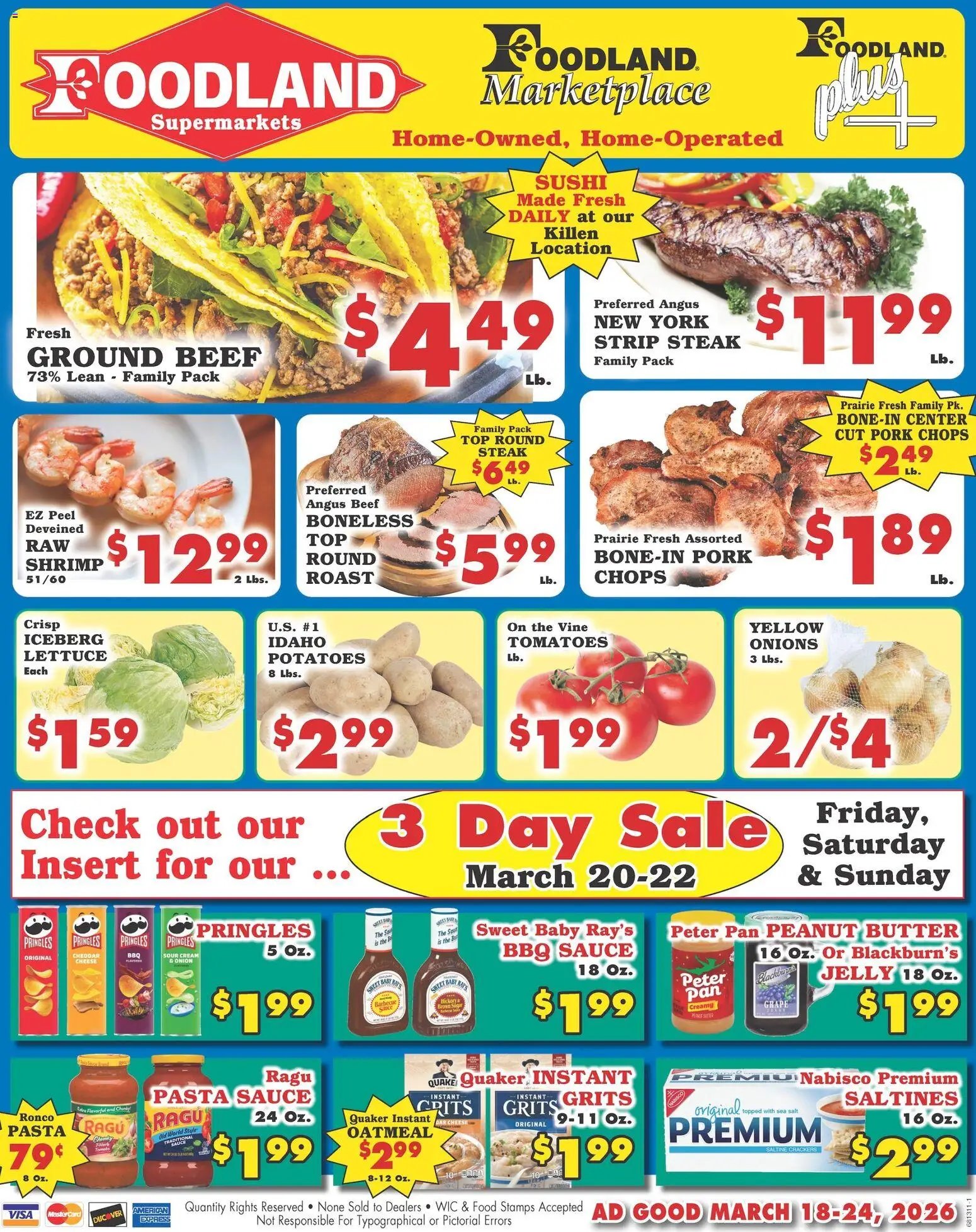 Foodland offer from 03/18/2026 Foodland Weekly Ad - Supermarkets