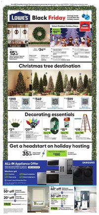 Lowe's BLACK FRIDAY weekly ad from 10/29/2026