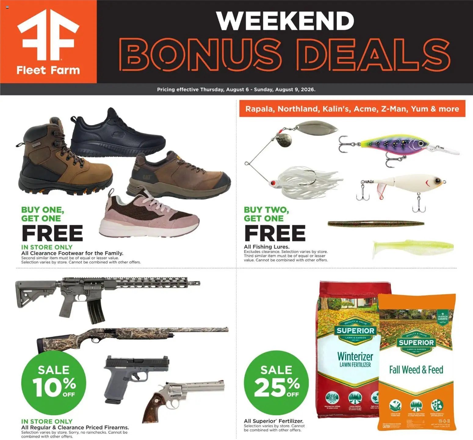 Mills Fleet Farm offer from 08/06/2026 Mills Fleet Farm Weekend Ad