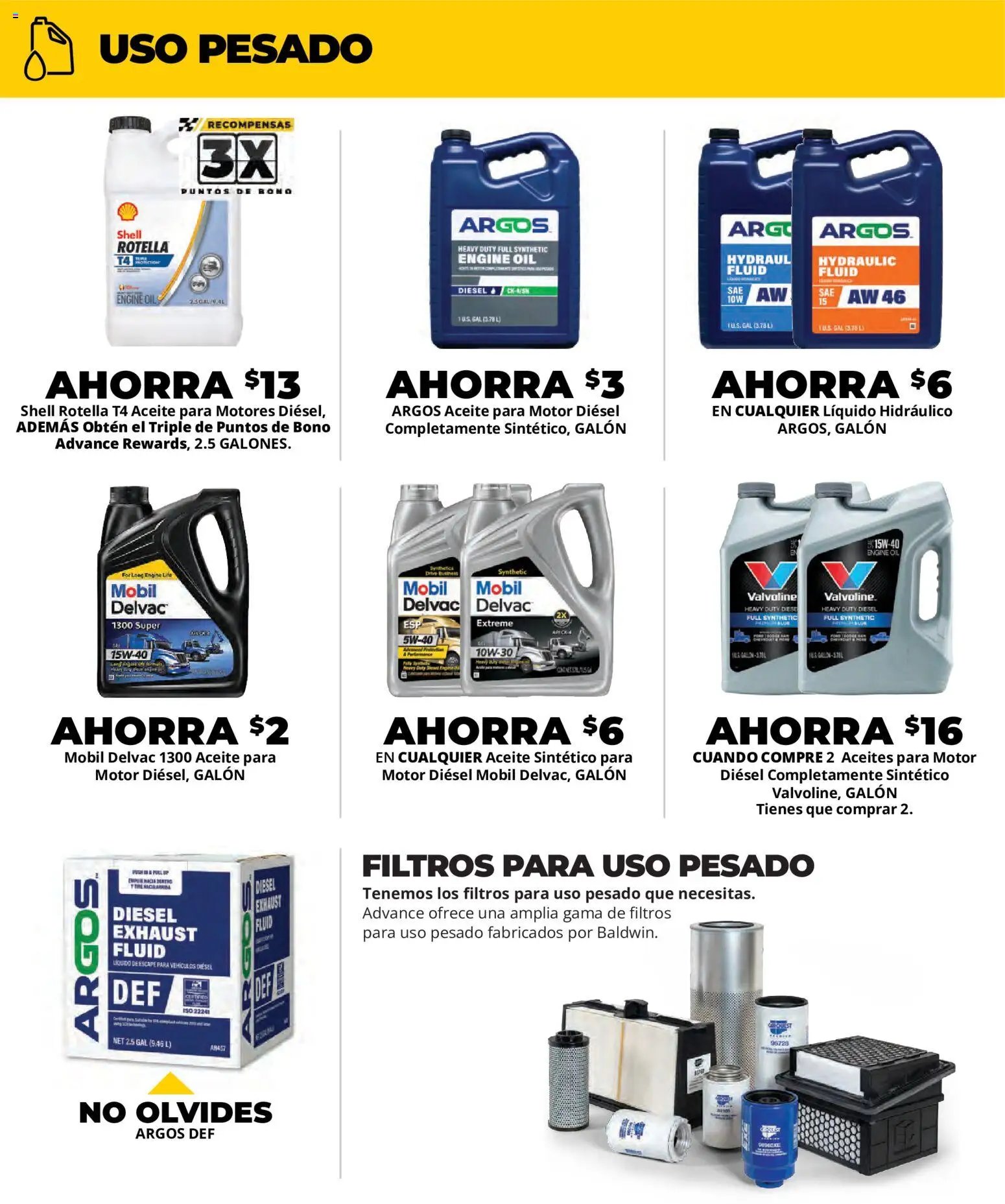 Advance Auto Parts offer from 07/19/2026 Advance Auto Parts Weekly Ad - Spanish